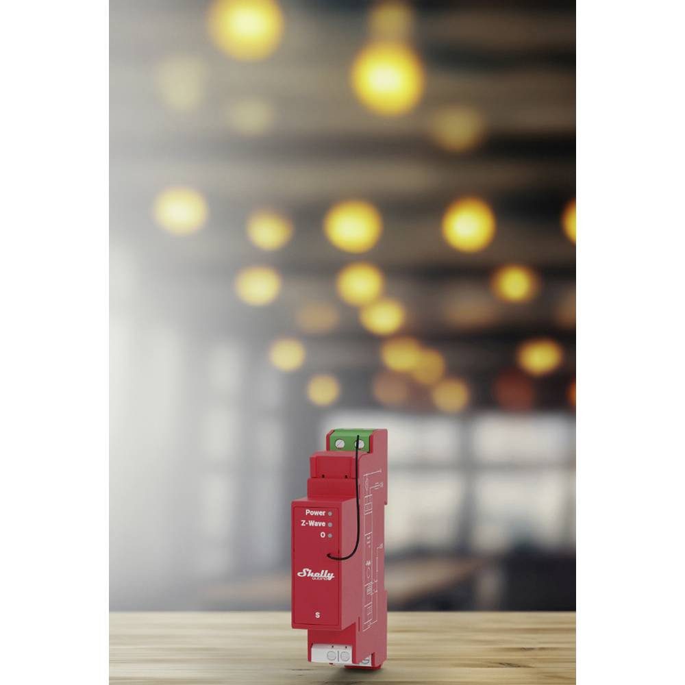 Shelly Relais max. 16 A 1 Phase 1 x 16 A Messfunktion Z-Wave Shelly_W_Pro_1PM Smart-Home-Zubehör, mit Messfunktion