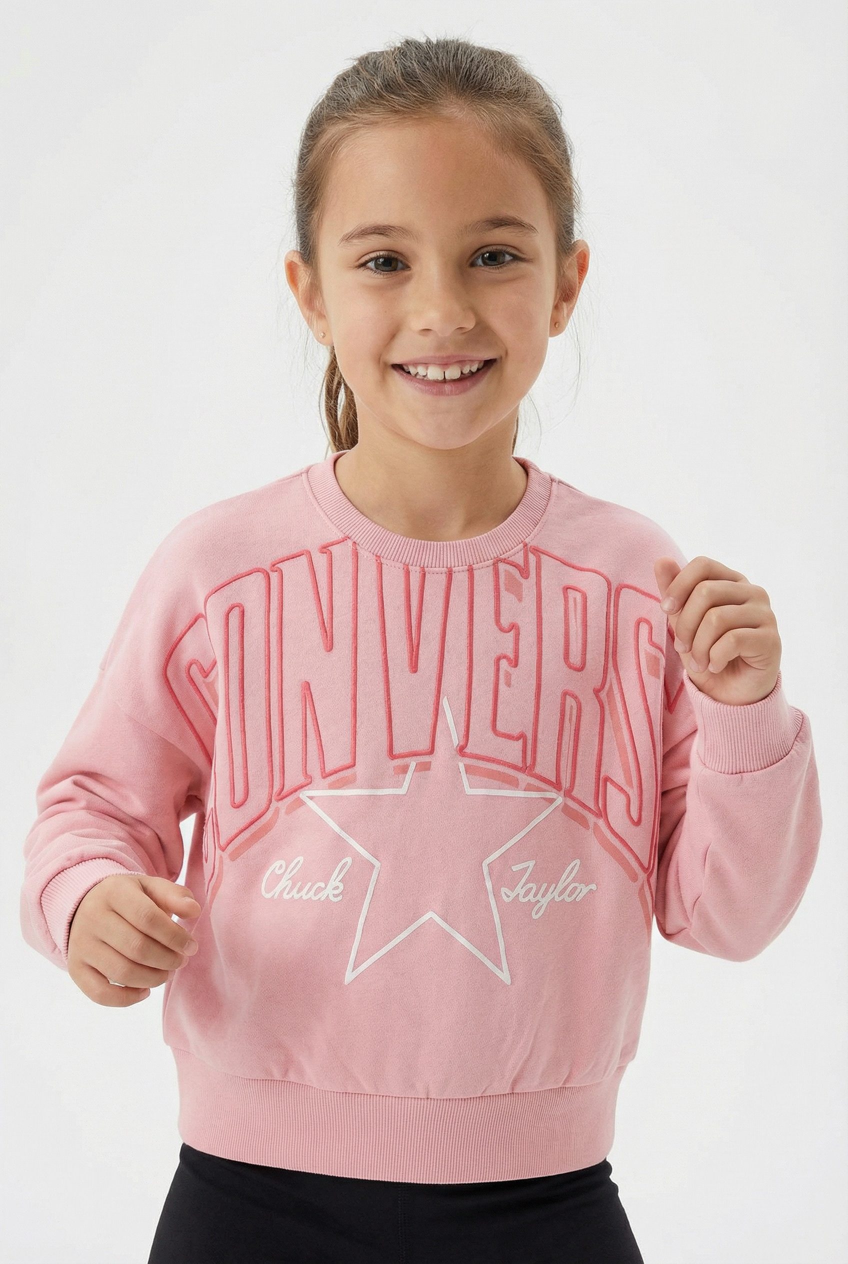 Converse Sweatshirt CNVG RELAXED BOXY GRAPHIC CREW sportliches Design, für Children und Teens