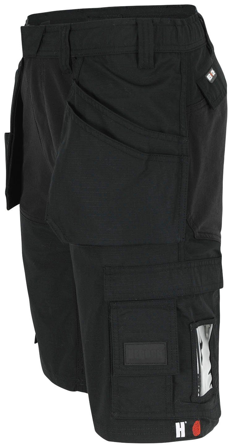 Herock Bermudas Speri Multi-Pocket, Nageltaschen, hoher feste Komfort schwarz 4-Wege-Stretch