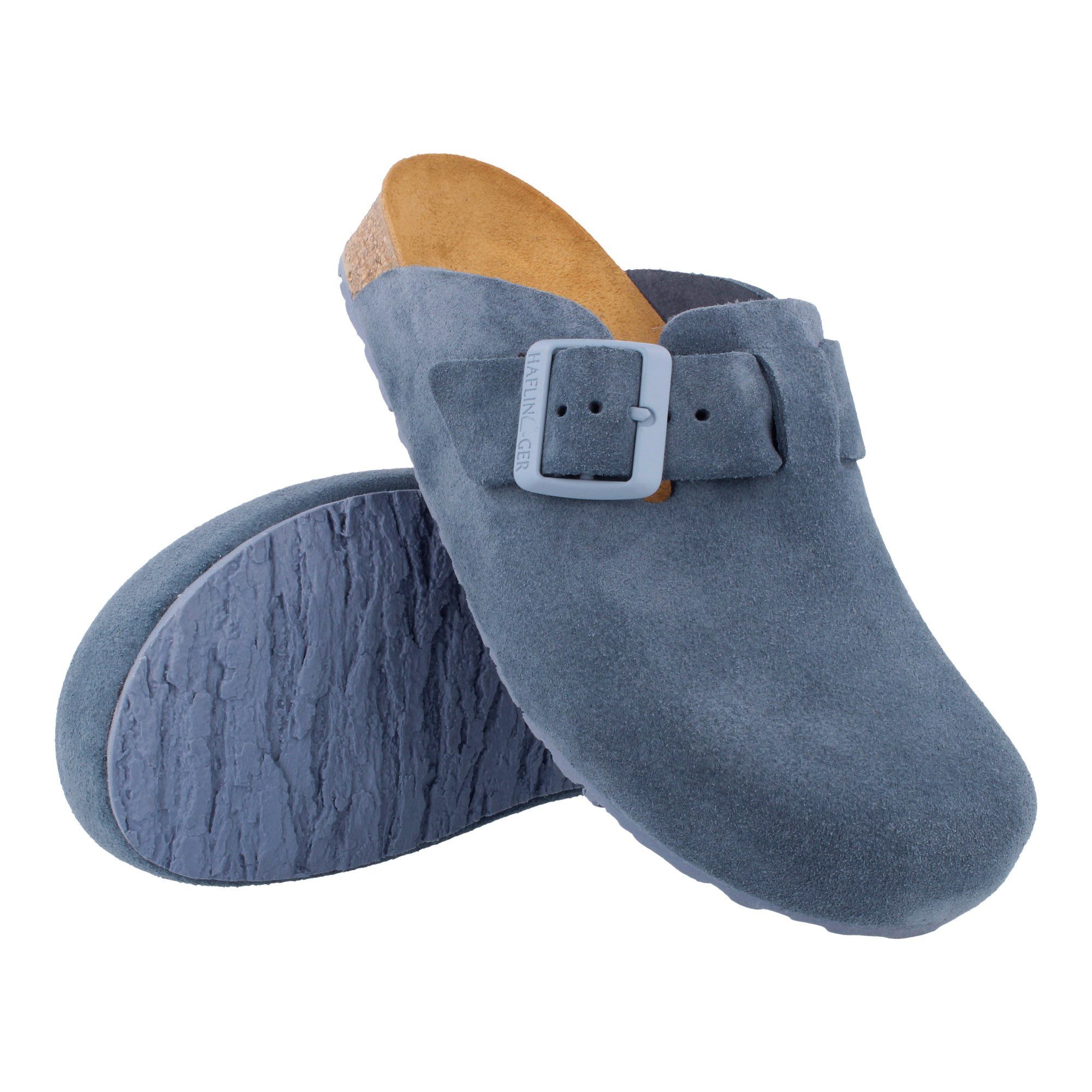 Haflinger Haflinger Porto Lederclog mit Korkfußbett Lederdecksohle Unisex Hausschuh – Bild 2 von 2