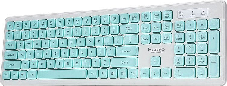 Maus-Set, und Maus Tastatur Marvo MARVO und Wireless/kabellose Tastatur- St) (1