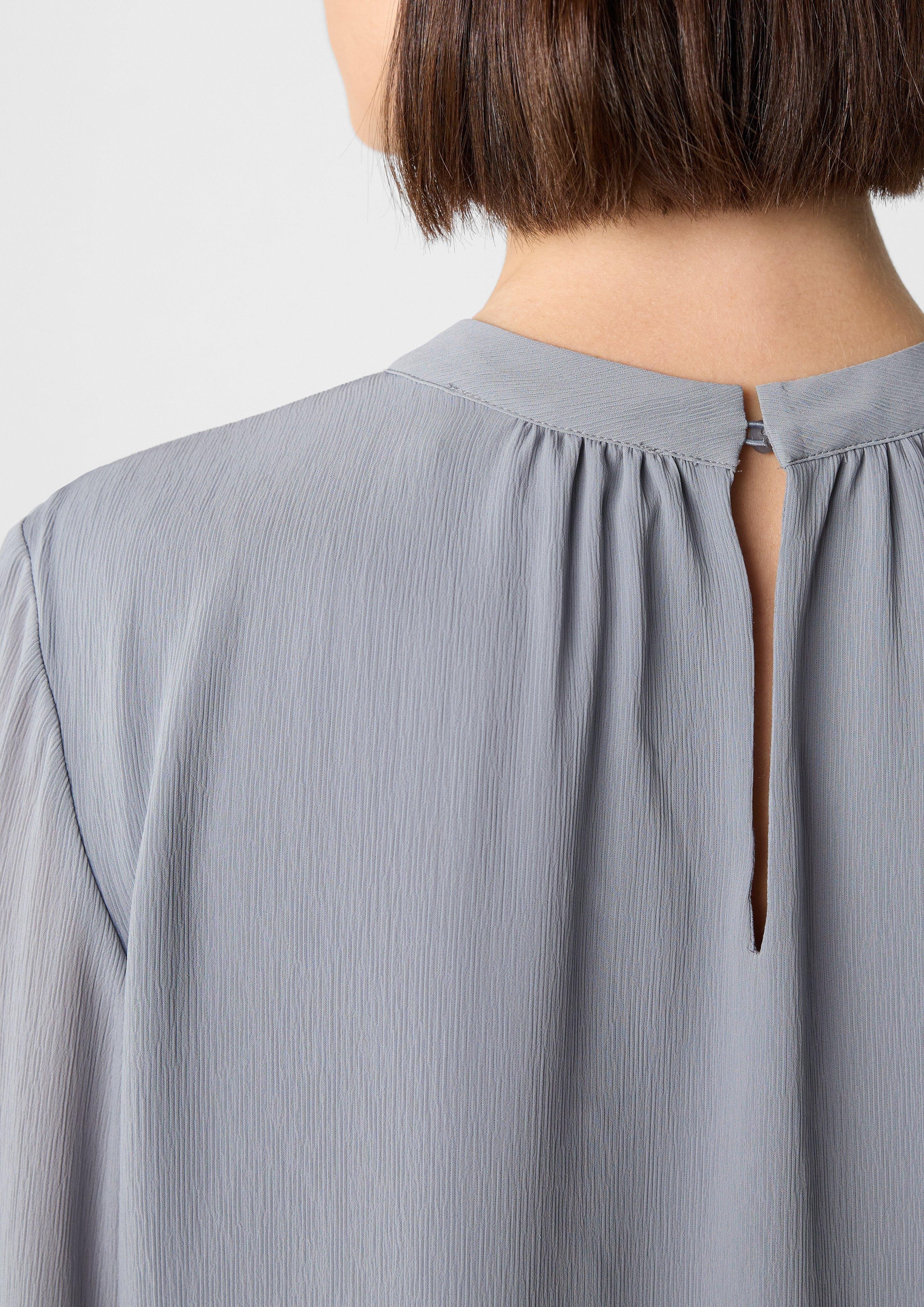 Comma Langarmbluse Gefütterte Chiffonbluse mit Ballonärmeln günstig online kaufen