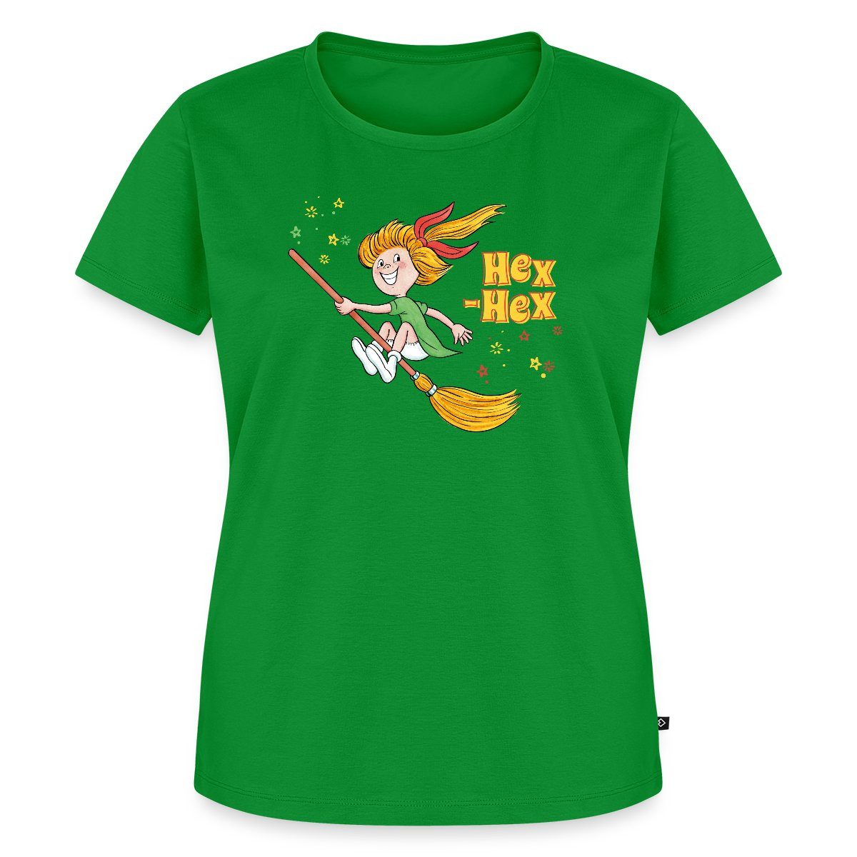 Spreadshirt T-Shirt Bibi Blocksberg Mit Bibi Und Kartoffelbrei Frauen Premium T-Shirt (1-tlg)