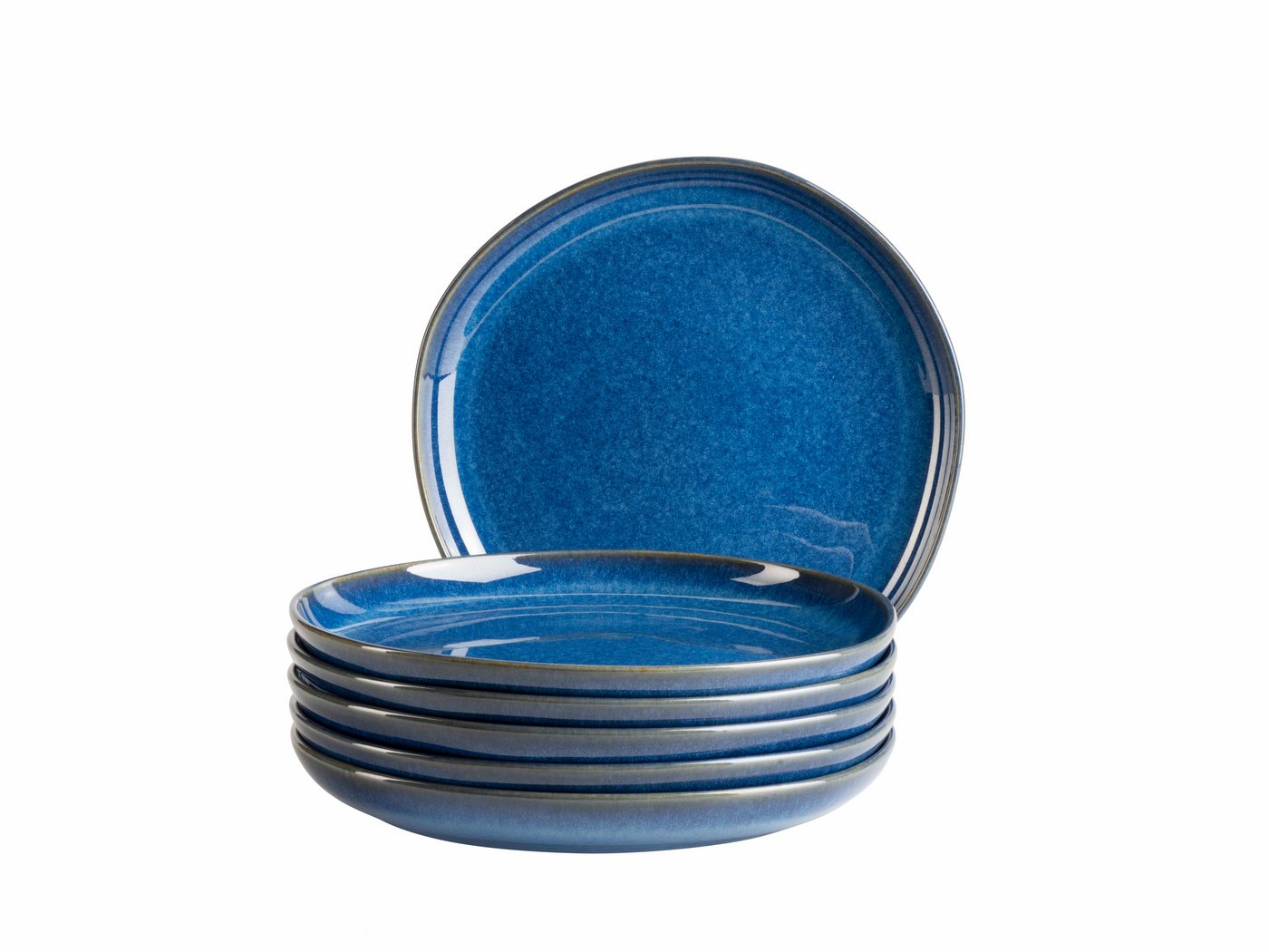 MÄSER Dessertteller Cordelia, Teller Set aus Steinzeug, (6 St), Geschirr-Set