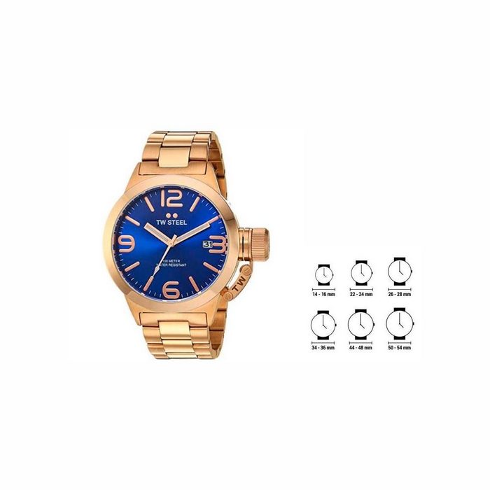 TW Steel Quarzuhr Herren-Edelstahl Armbanduhr Uhr Tw Steel CB181 45 mm Quarzuhr wasserdicht Armbanduhr Uhr