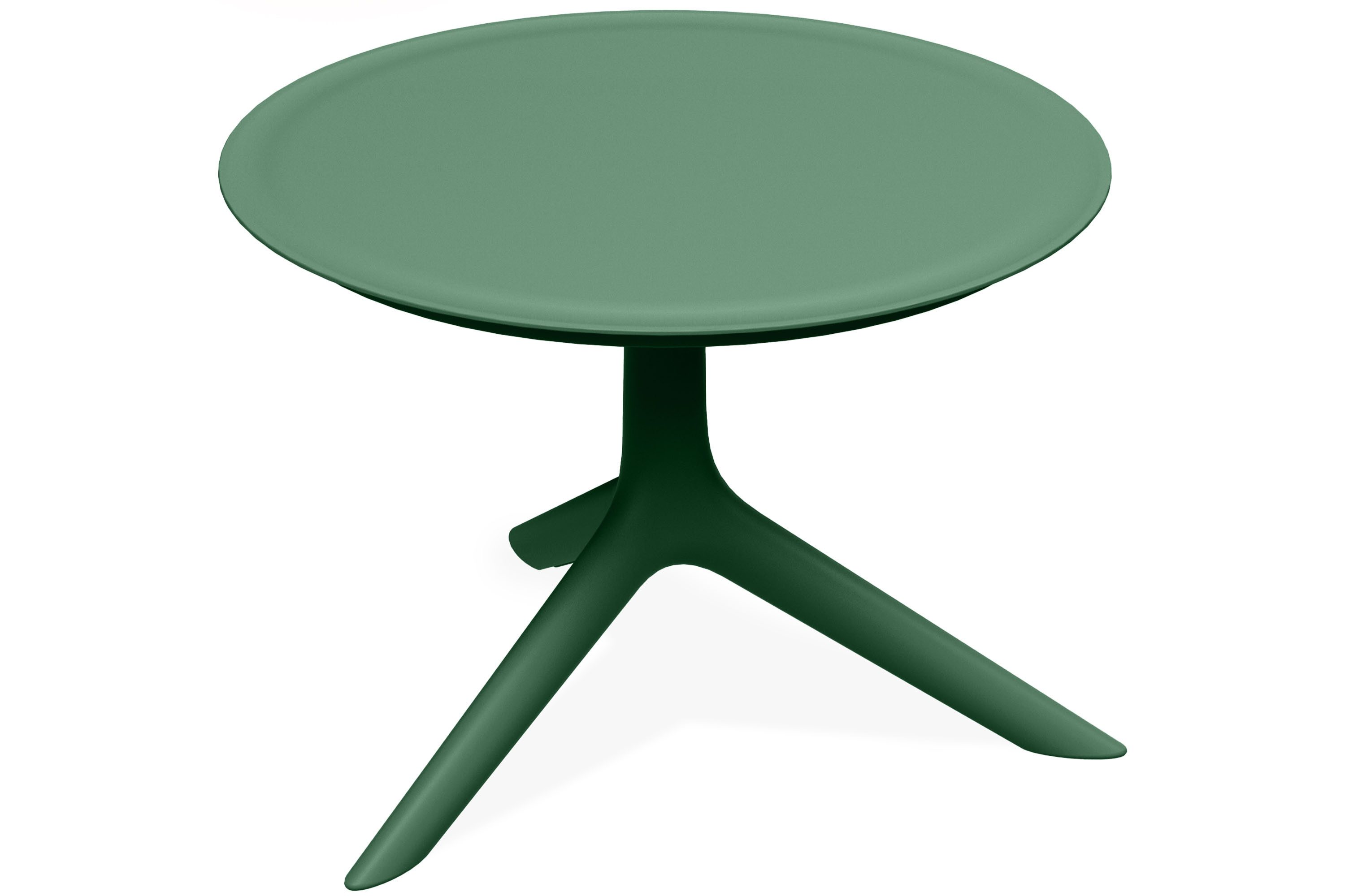 KONSIMO® Gartentisch GALIO Outdoor-Tisch Kaffeetisch, hergestellt in der EU, Runder Gartentisch, Wetterfester Terrassentisch, Modern Design Ø57 cm