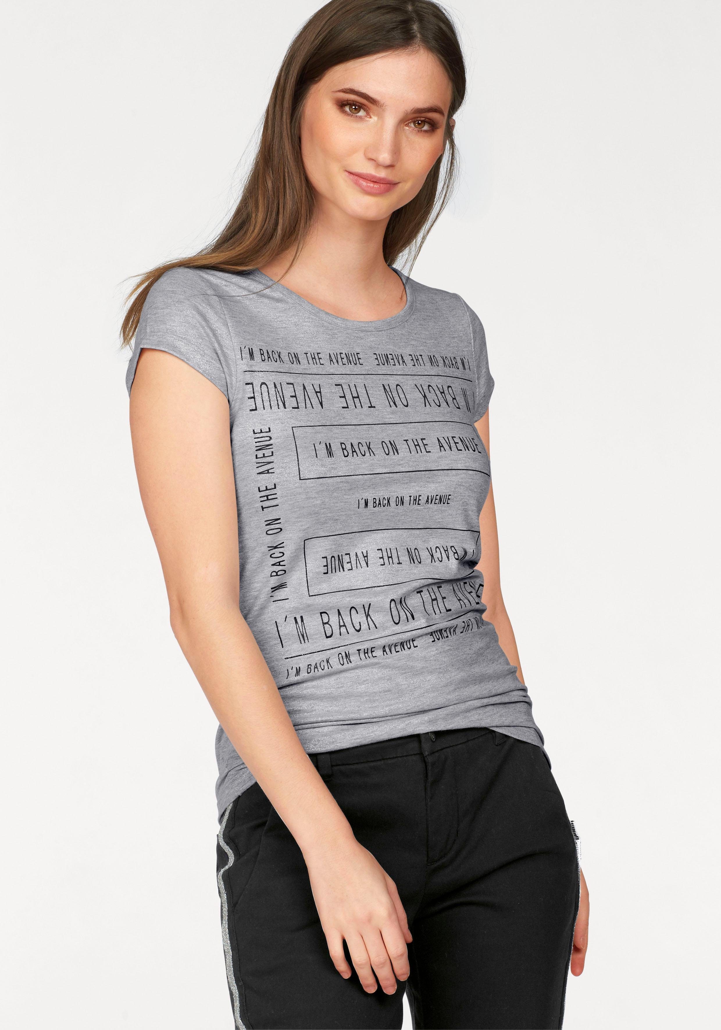 Laura Scott Print-Shirt, aus glÃ¤nzendem Material | OTTO