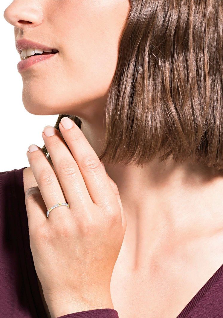Amor Fingerring Small Elegance, mit Zirkonia (synth)