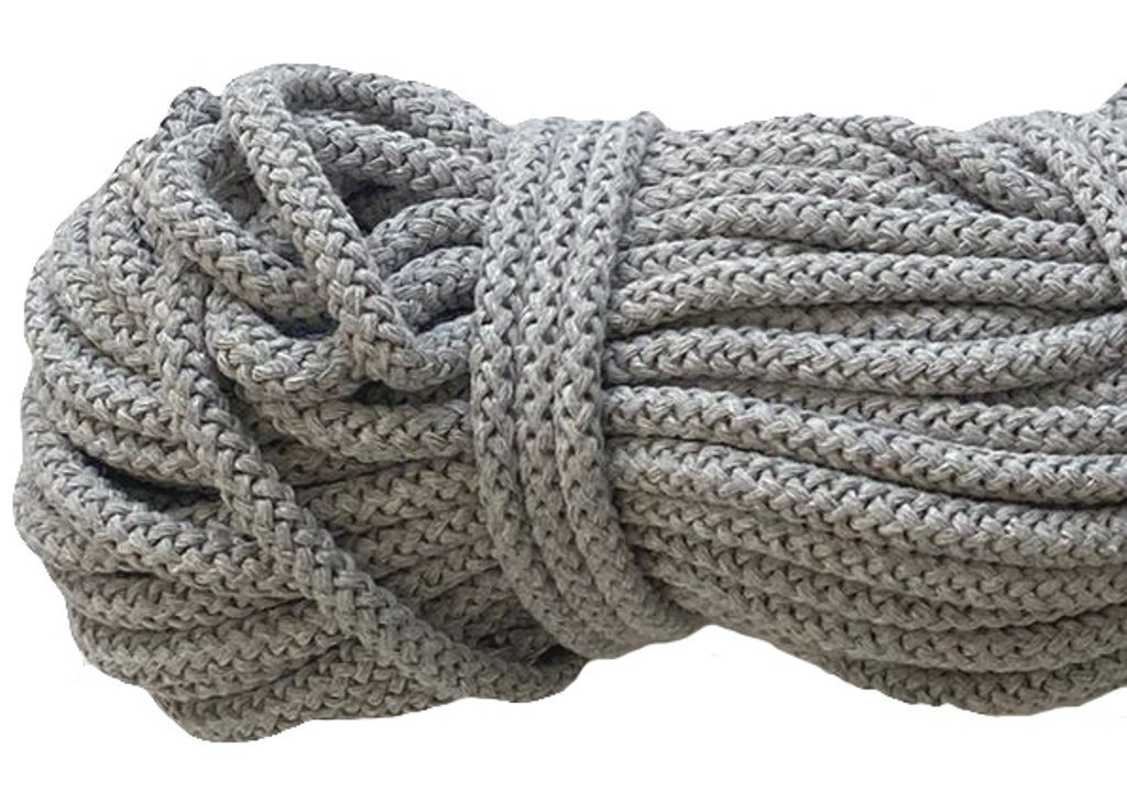 Mississhop Kordel 100 m / Ø 5 mm / Ø 3 mm Baumwollkordel Seil Kordel 100 % Baumwolle