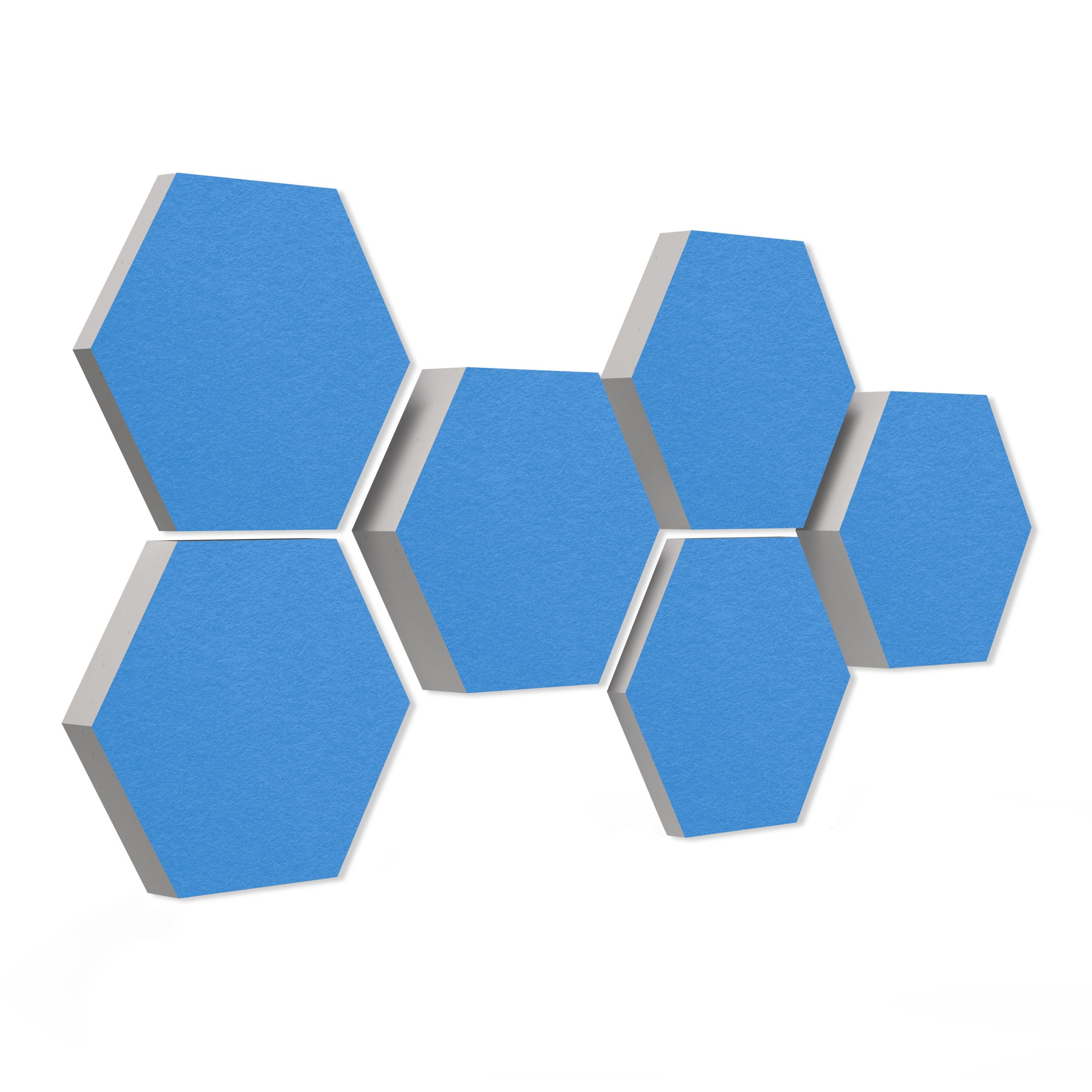 platino24 Akustikplatte 6 Absorber Wabenform aus Basotect ® G+ 3D-Effekt
