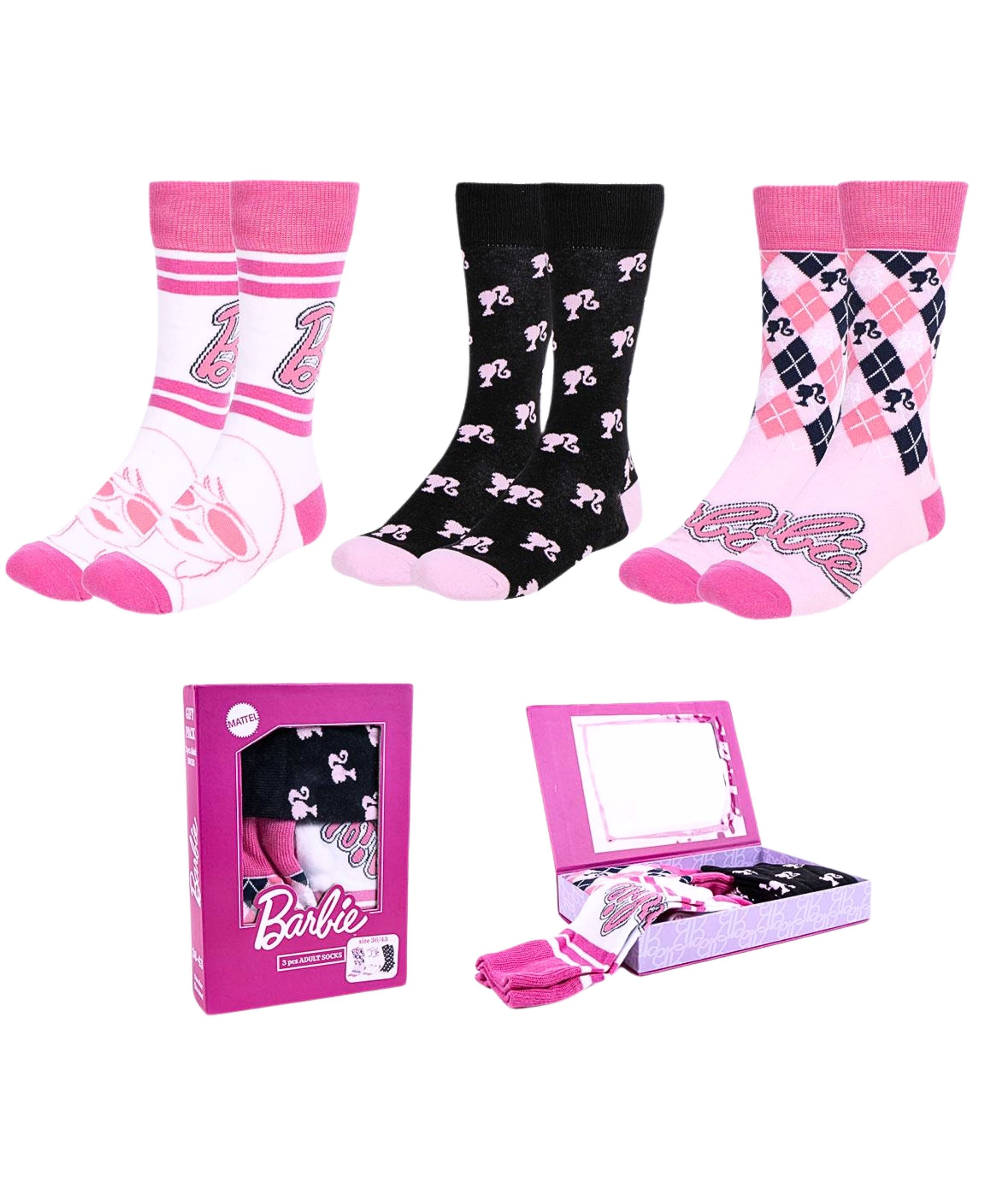 Barbie Носки Mattel (3-Paar) Носки in Geschenkkarton Gr. 36-43