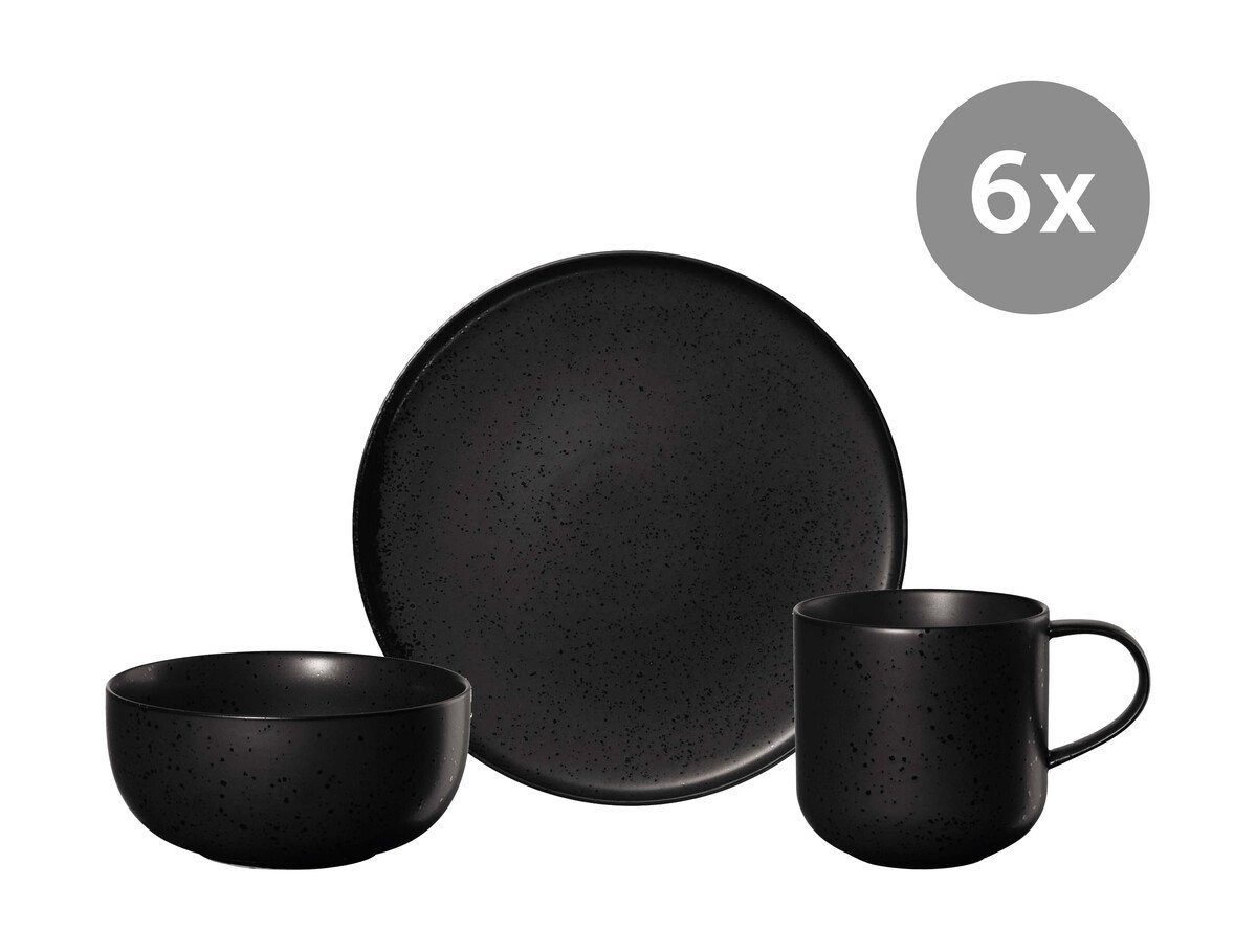 ASA SELECTION Geschirr-Set Frühstücksset ASA mit Henkelbecher 0,4l 18-tlg., Porzellan