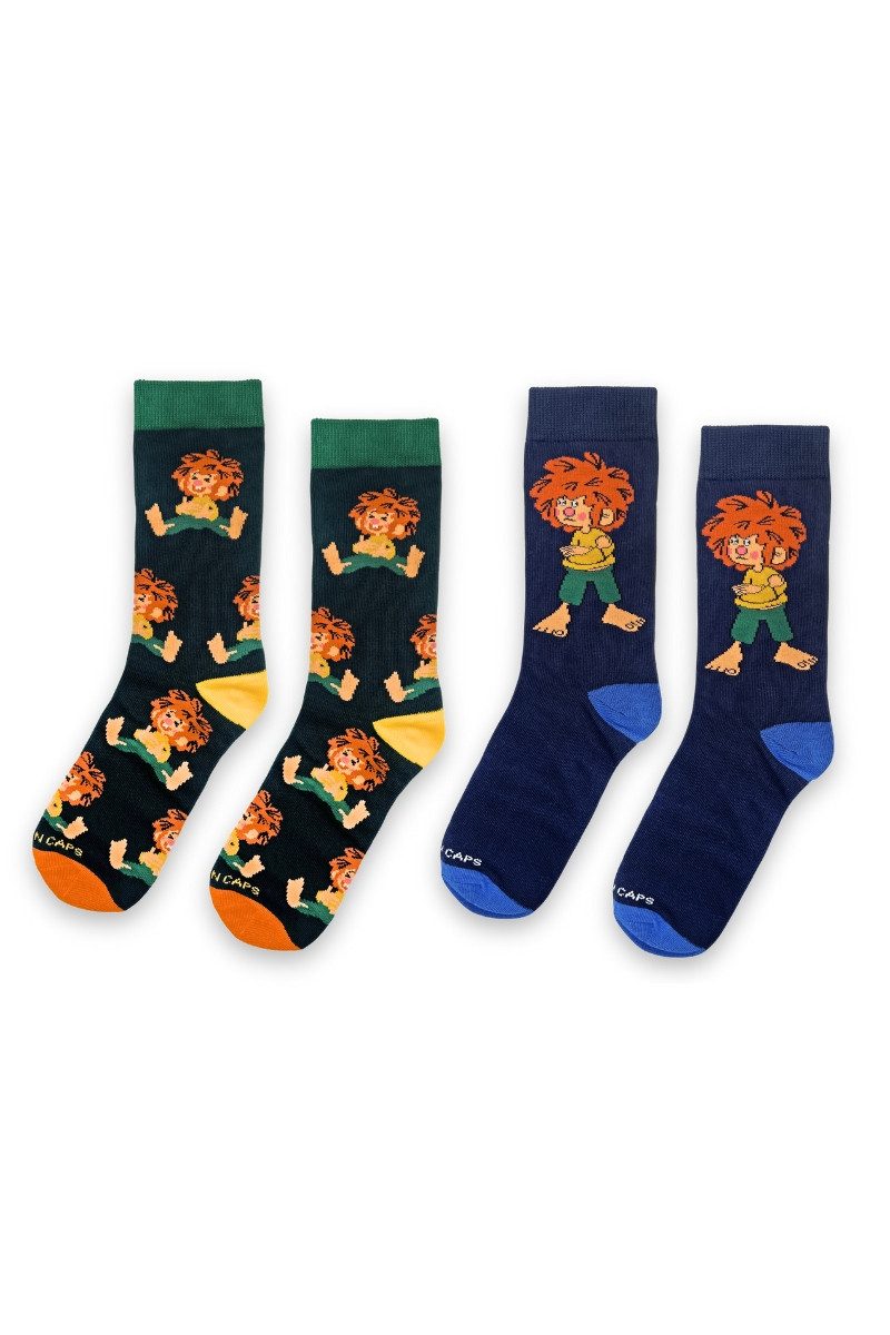 Bavarian Caps Socken Sockenbox - PUMUCKL II - denim/tanne