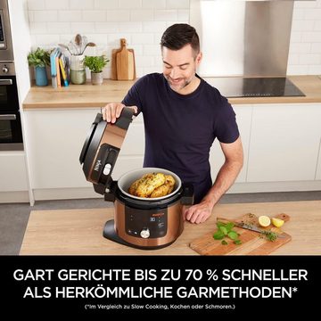 NINJA Multikocher Speed 10in1 Multikocher 4,7L Schnellkochtopf Heißluftfritteuse Fryer, 1760,00 W, 4,70 l Schüssel, mit Fritteuse, Elektrisch 7,5 L, Foodi MAX, Ohne Öl, Air, Slow Cooker