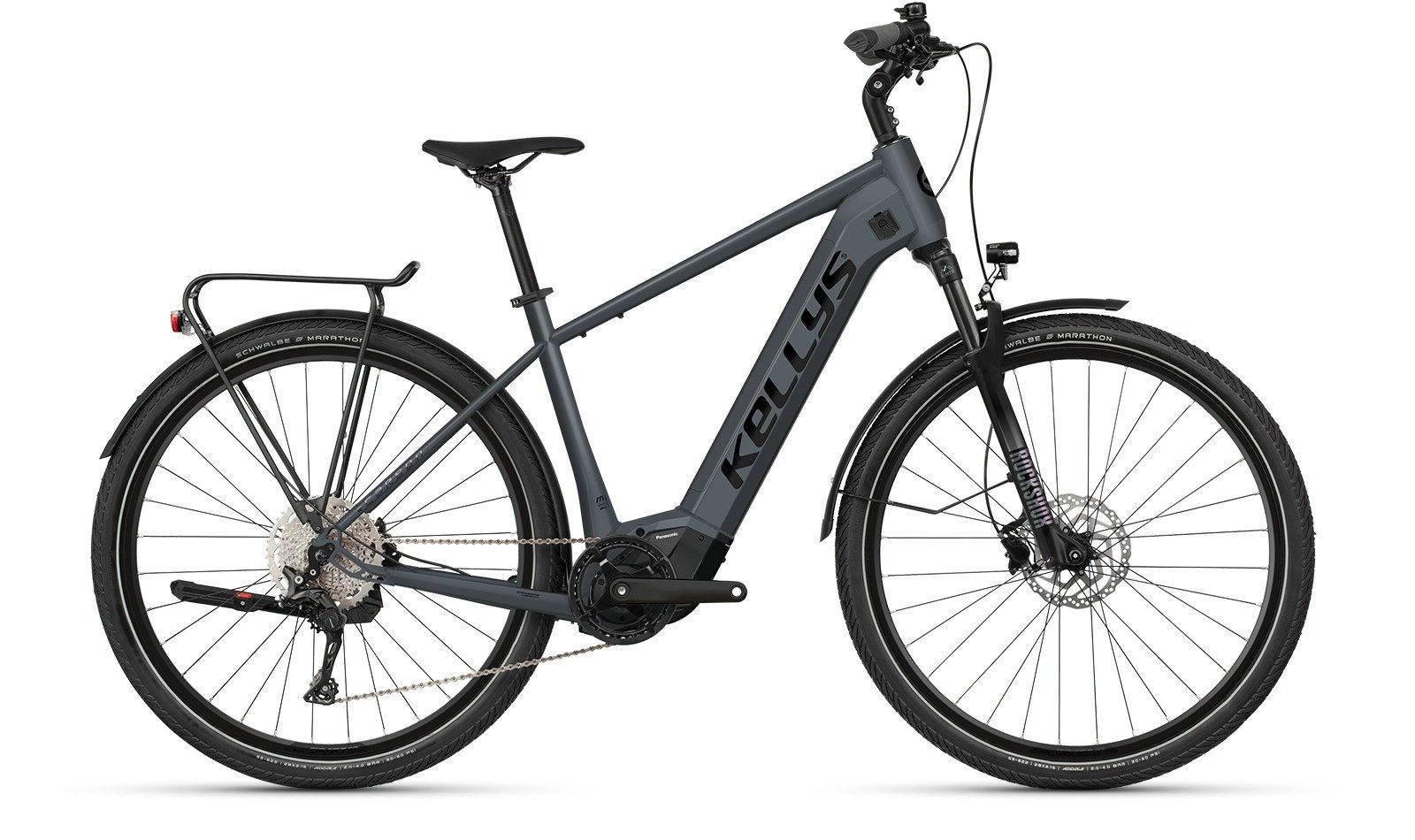 Kellys E-Bike Touren Bike E-Carson 70 P Graphite borealis 28" 820 Wh Diamant, 11 Gang Shimano SHIMANO Deore XT M8130 (direct mount) Schaltwerk