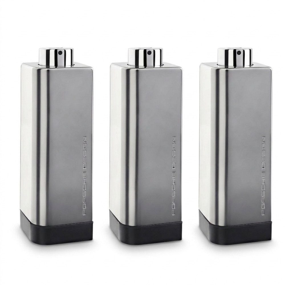 Porsche Eau de Toilette Porsche Design 180 Eau de Toilette Spray 3er Set, Vorteilspack mit drei aromatisch-frischen Herrendüften