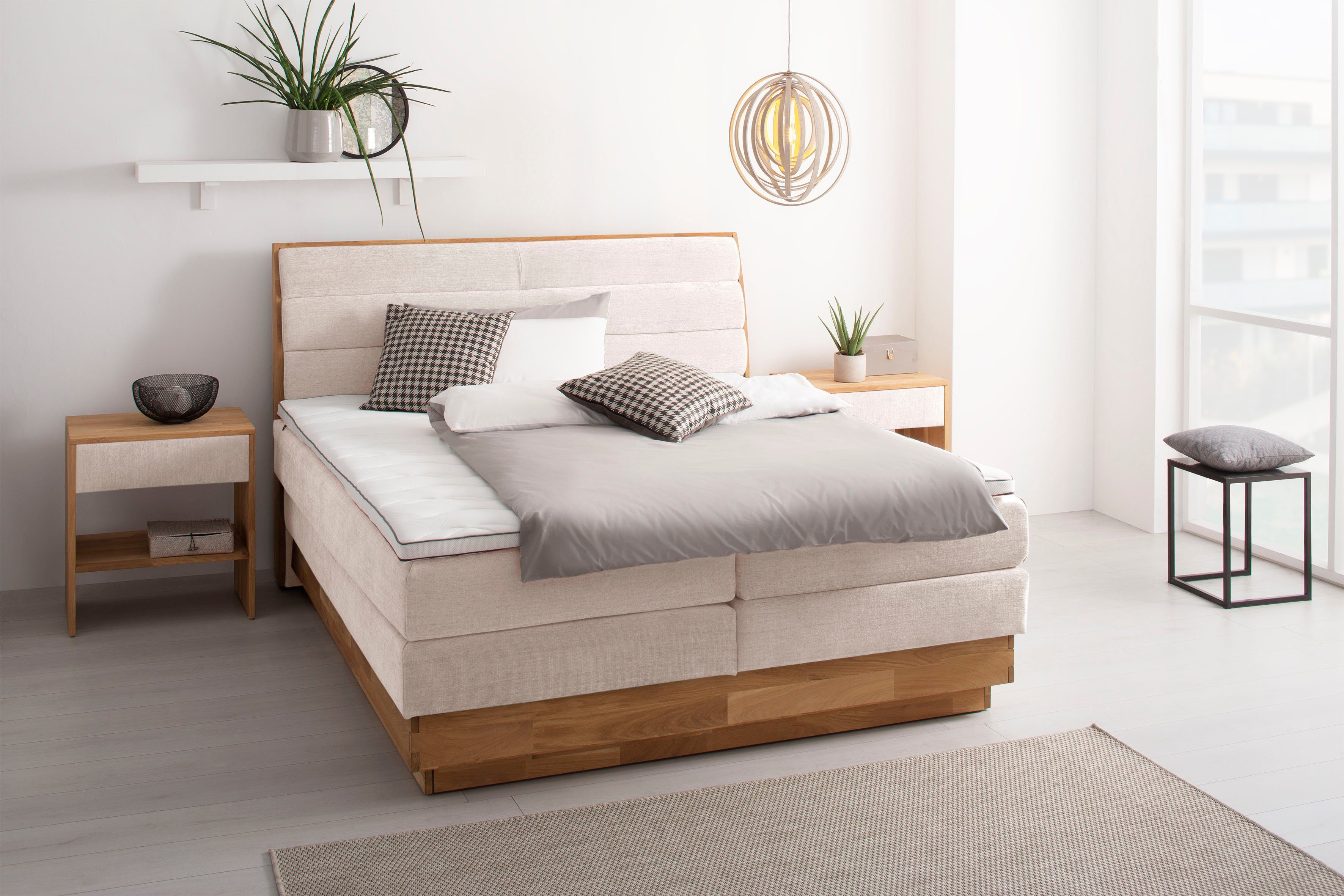 OTTO products Boxspringbett, LED-Beleuchtung, mit zertifizierten, günstig online kaufen