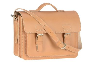 Ruitertassen Aktentasche Classic, 38 cm Schultasche mit 2 Fächern, kleine Lehrertasche, rustikales Leder