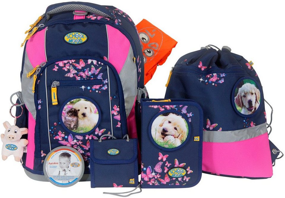 SchoolMood Schulranzen Set, 7tlg., »Loop Hund« OTTO