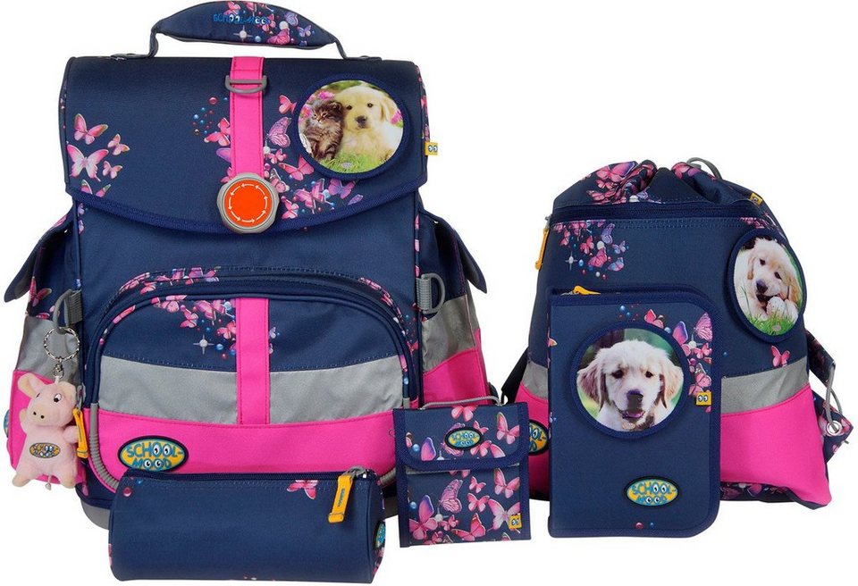 SchoolMood Schulranzen Set, 7tlg., »Timeless Hund« online kaufen OTTO