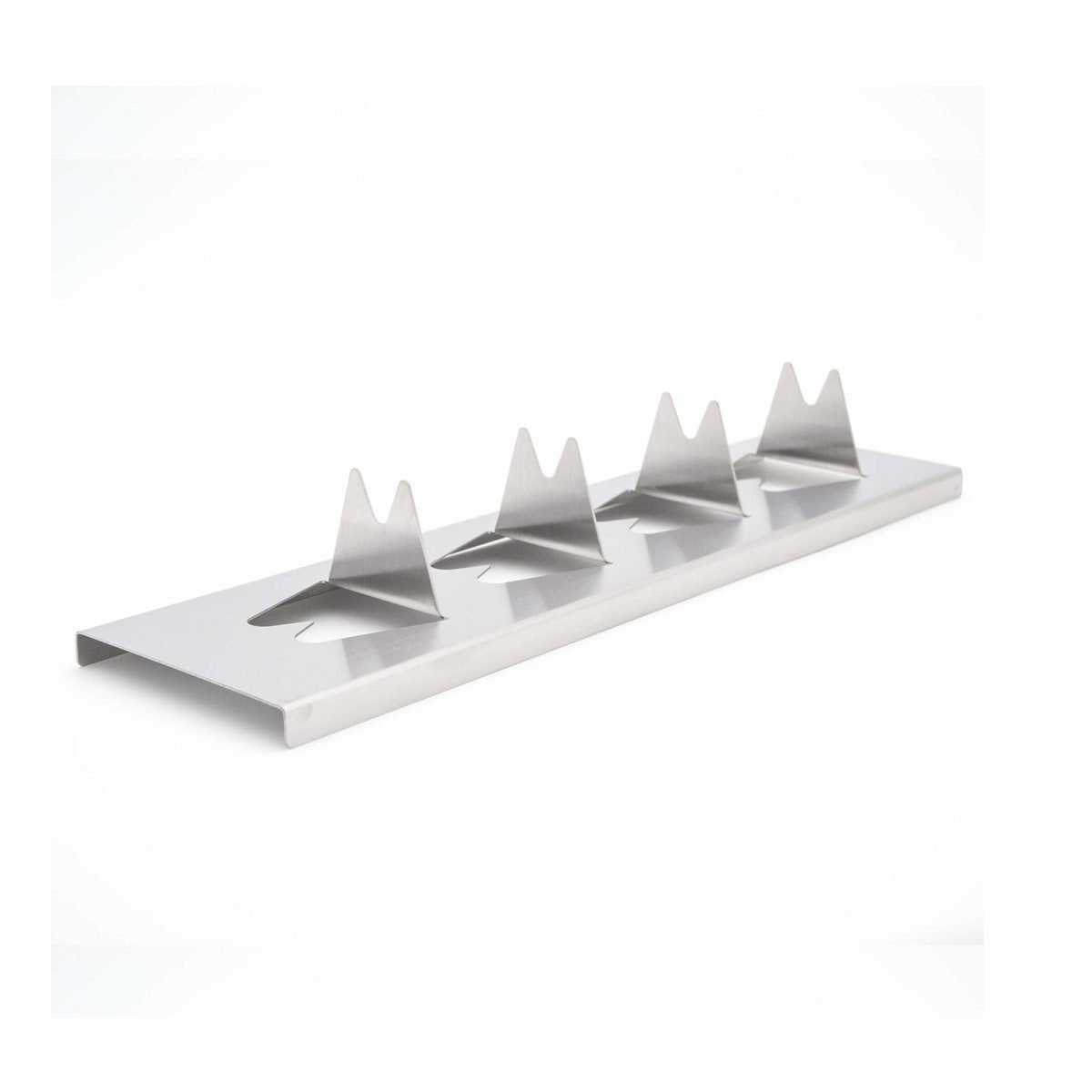 GRILL-EXPERTE Grillguthalter Kartoffel-Rack Halter für Kartoffel Gemüse Edelstahl 30 x 8 x 4,5cm, Edelstahl