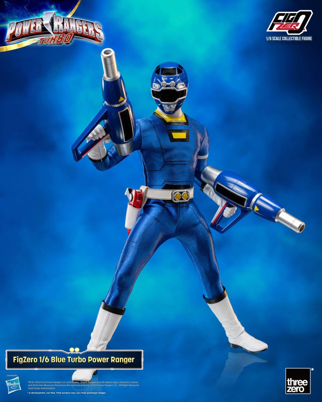ThreeZero Actionfigur Power Rangers Turbo FigZero Actionfigur 1/6 Blue Turbo Power Ranger 30