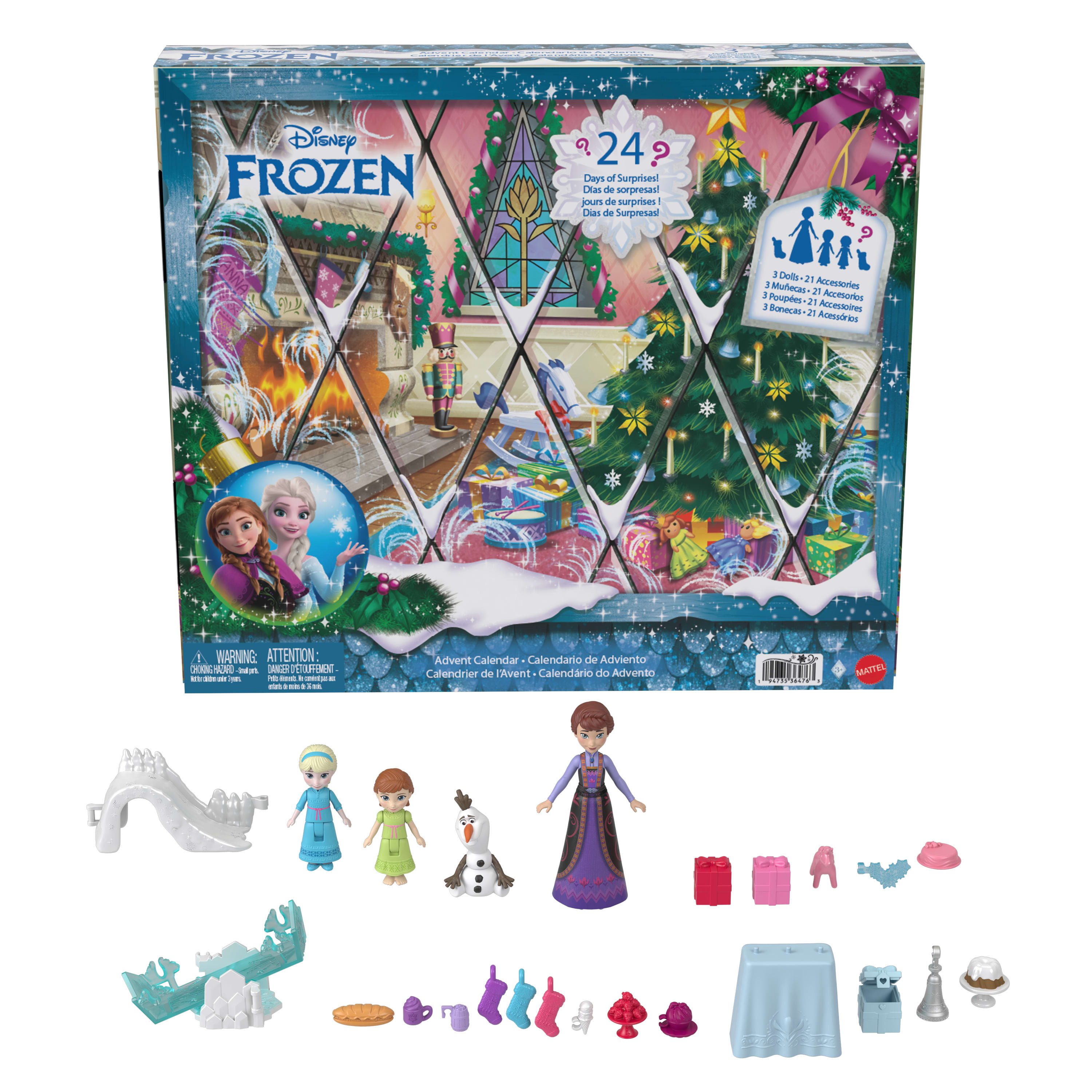 Mattel® Spielzeug-Adventskalender Disney Die Eiskönigin Kleine Puppen Adventskalender