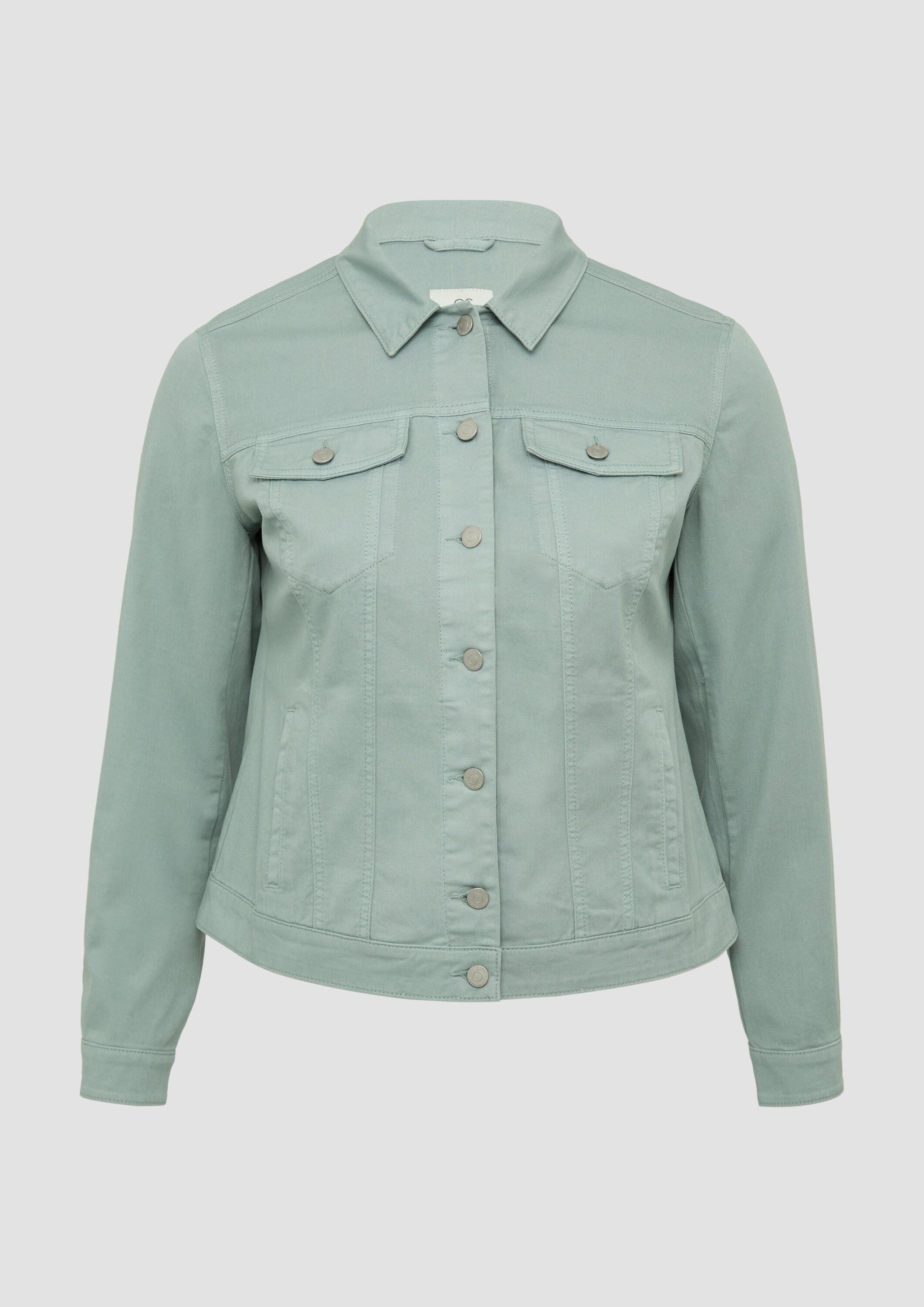 QS Funktionsjacke Indoor-Jacke Jeansjacke im Slim Fit