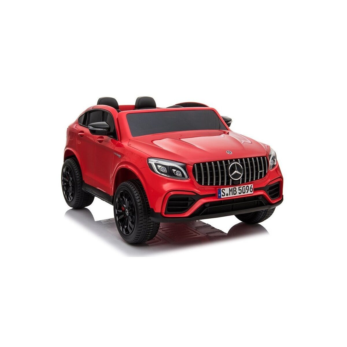 Wisam Elektro-Kinderauto Kinderfahrzeug Mercedes GLC 63S Rot