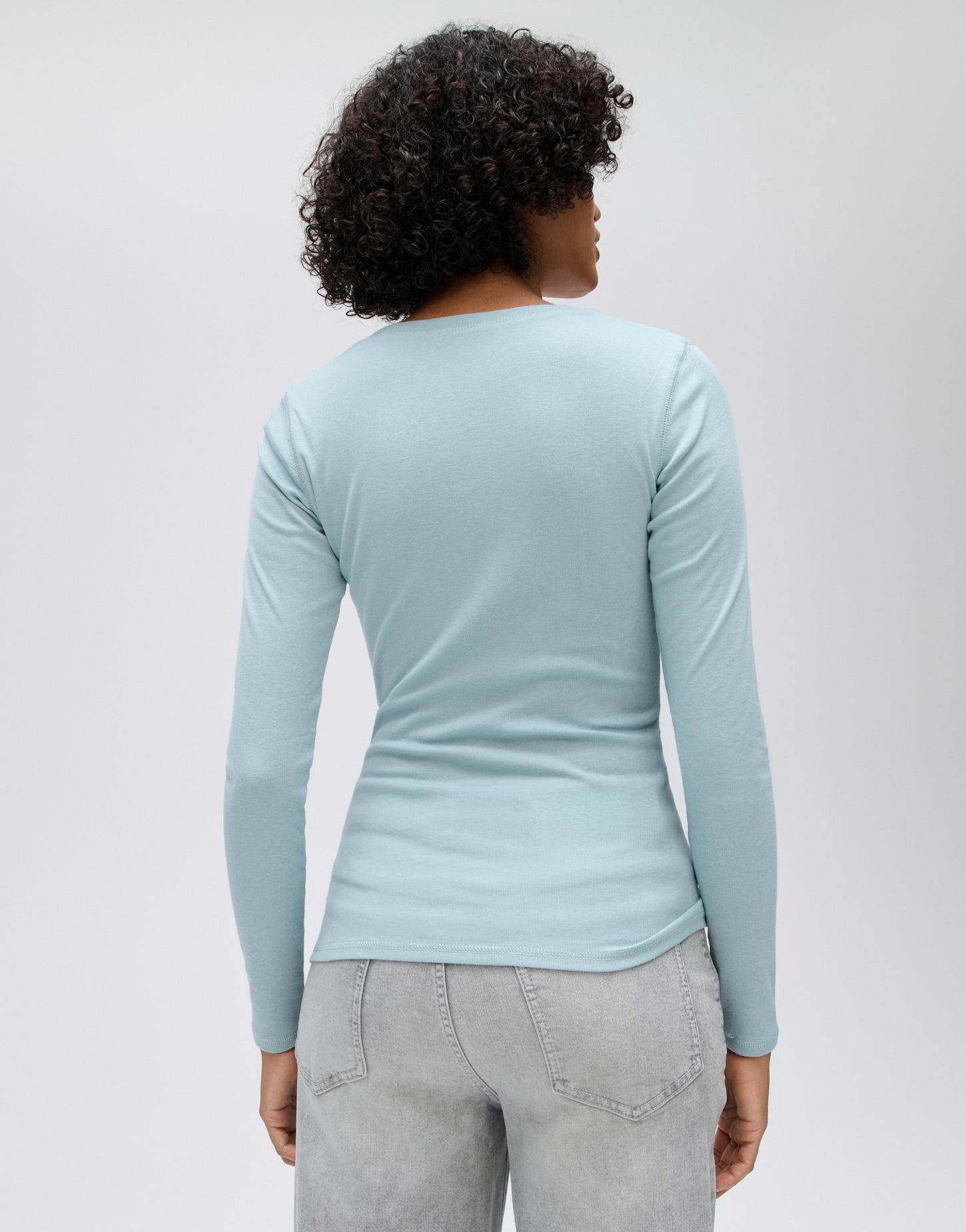 OPUS Langarmshirt SORANA Slim Longsleeve aus Baumwoll Mix – Bild 3 von 5