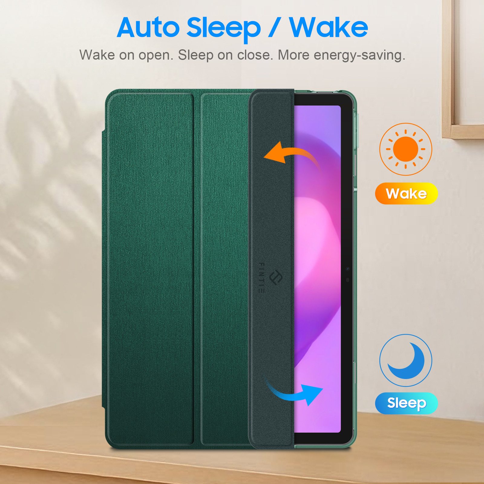Fintie Tablet-Hülle für Lenovo Idea Tab 11 Zoll 2025 (TB-336ZU/ TB-336FU)-Ultradünn Case, Schutzhülle mit Translucent Rückseite Cover mit Auto Schlaf/Wach