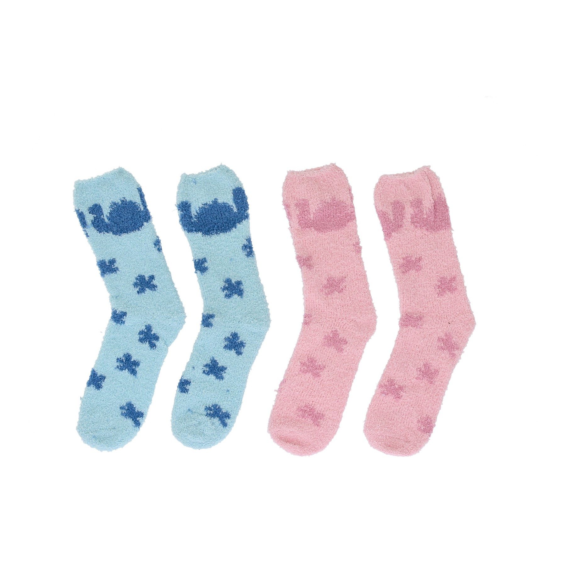 Disney Socken Lilo & Stitch Flauschsocken 2er Pack Damen Haussocken weich