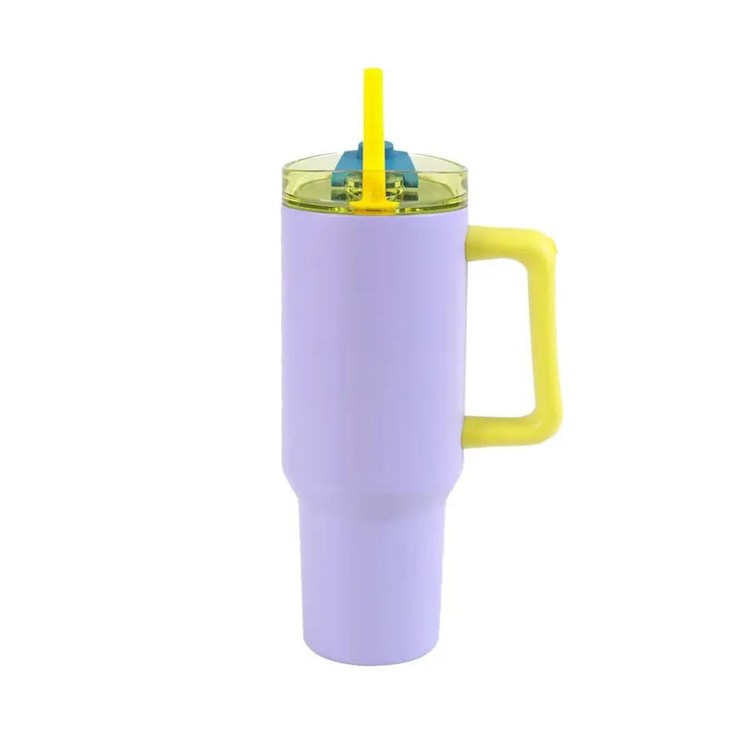 suebidou Кухлі Reisebecher Термокружка 1200 ml Edelstahl und Colorblock, doppelwandig