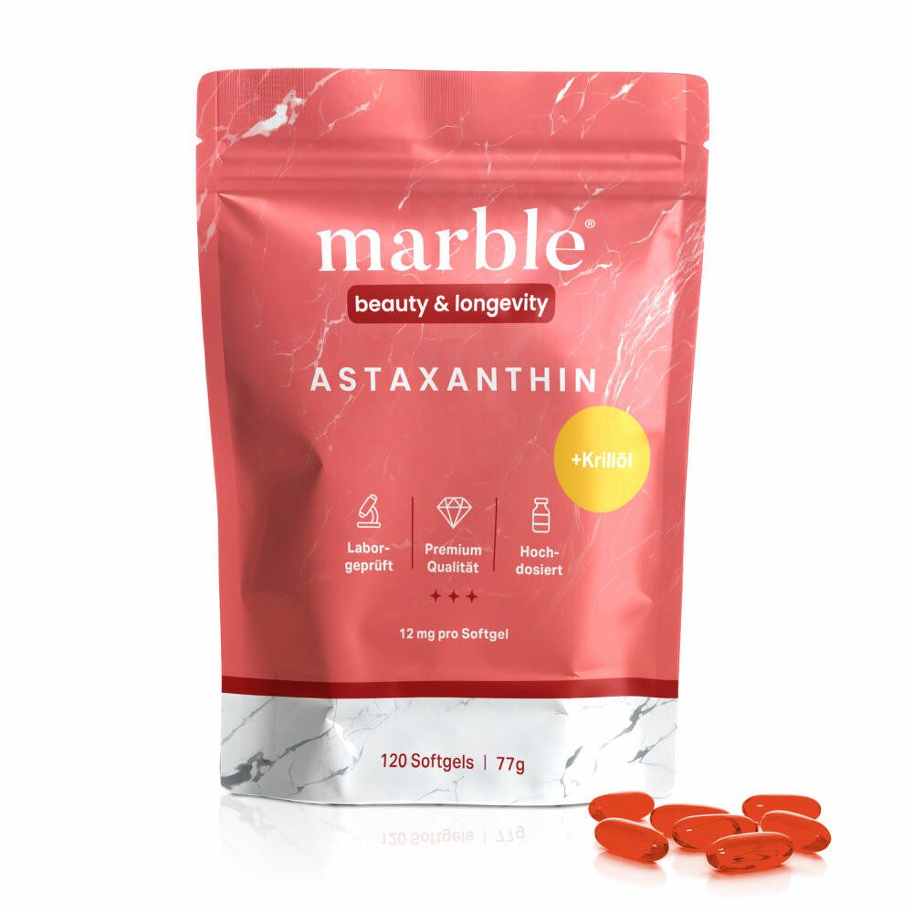 Marble Astaxanthin, 120 Kapseln Kapseln, 120 St., 77 g