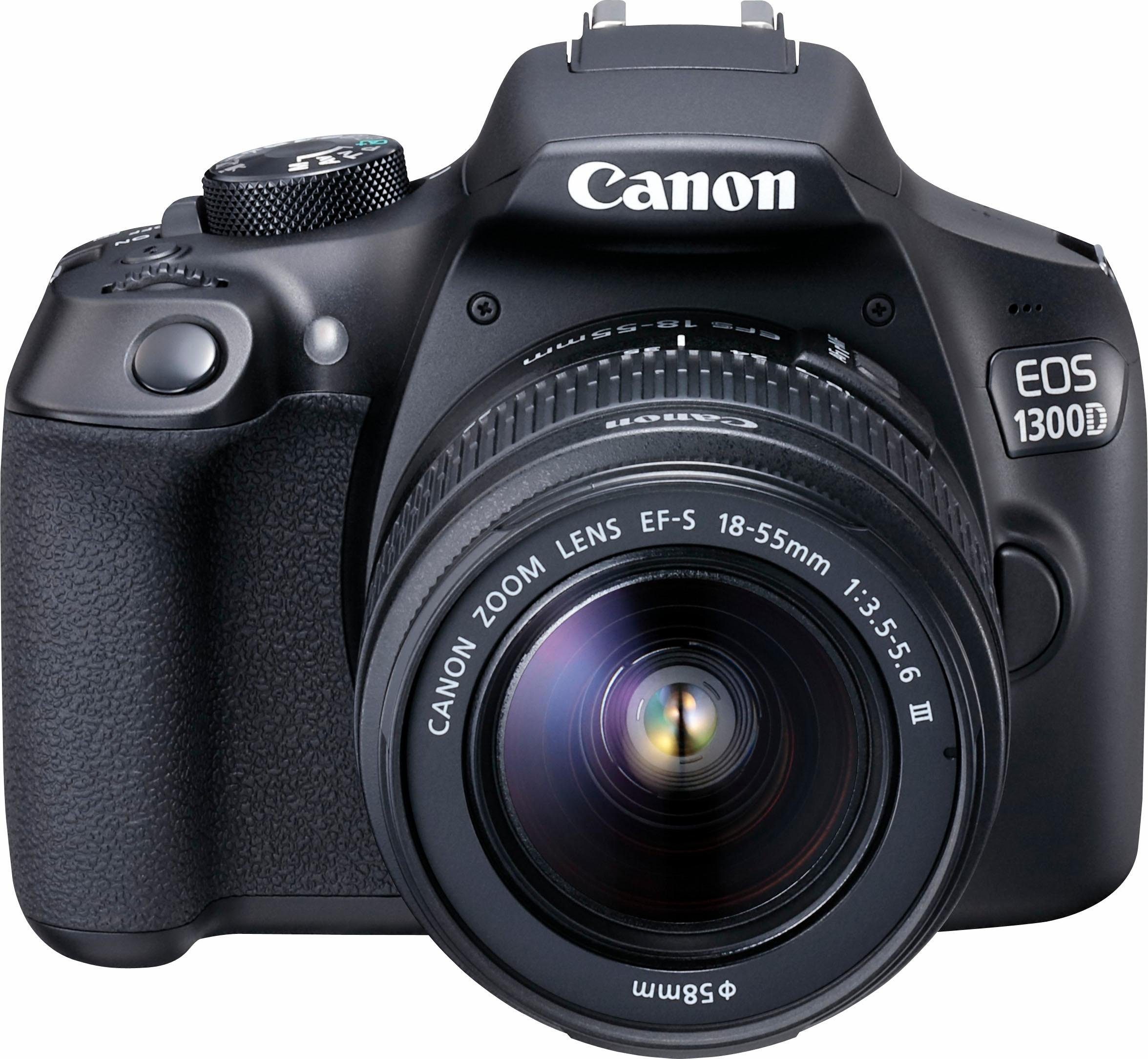 Canon EOS 1300D 18-55 DC III Spiegelreflex Kamera, EF-S 18-55mm f/3.5-5 ...