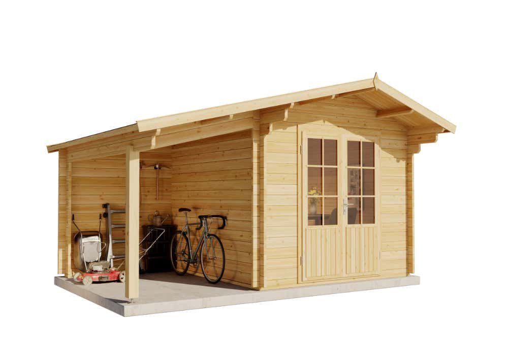 Thumbnail - Alpholz Gartenhaus Anna-44 ISO mit Seitendach, BxT: 490x365 cm