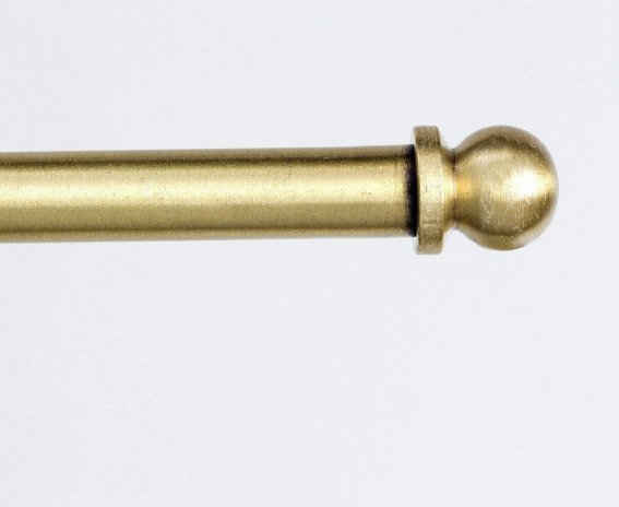 Scheibenstange »Metz«, indeko, Ø 7 mm, 1-läufig, ausziehbar, mit Bohren, verschraubt, geklebt, Messing