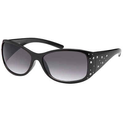BEZLIT Eyewear Retrosonnenbrille Damen Designer Sonnenbrille Retro Strasssteine (1-St) mit verziertem Bügel