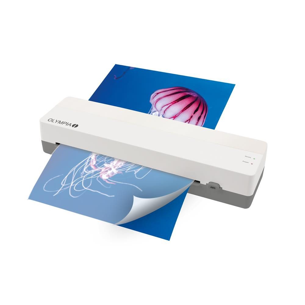 Olympia Laminiergerät 3119 für DIN A3, 80–125 Micron, ABS-Funktion, 3–5 Min. Aufwärmzeit, 300 mm/min, 2 LED-Anzeigen