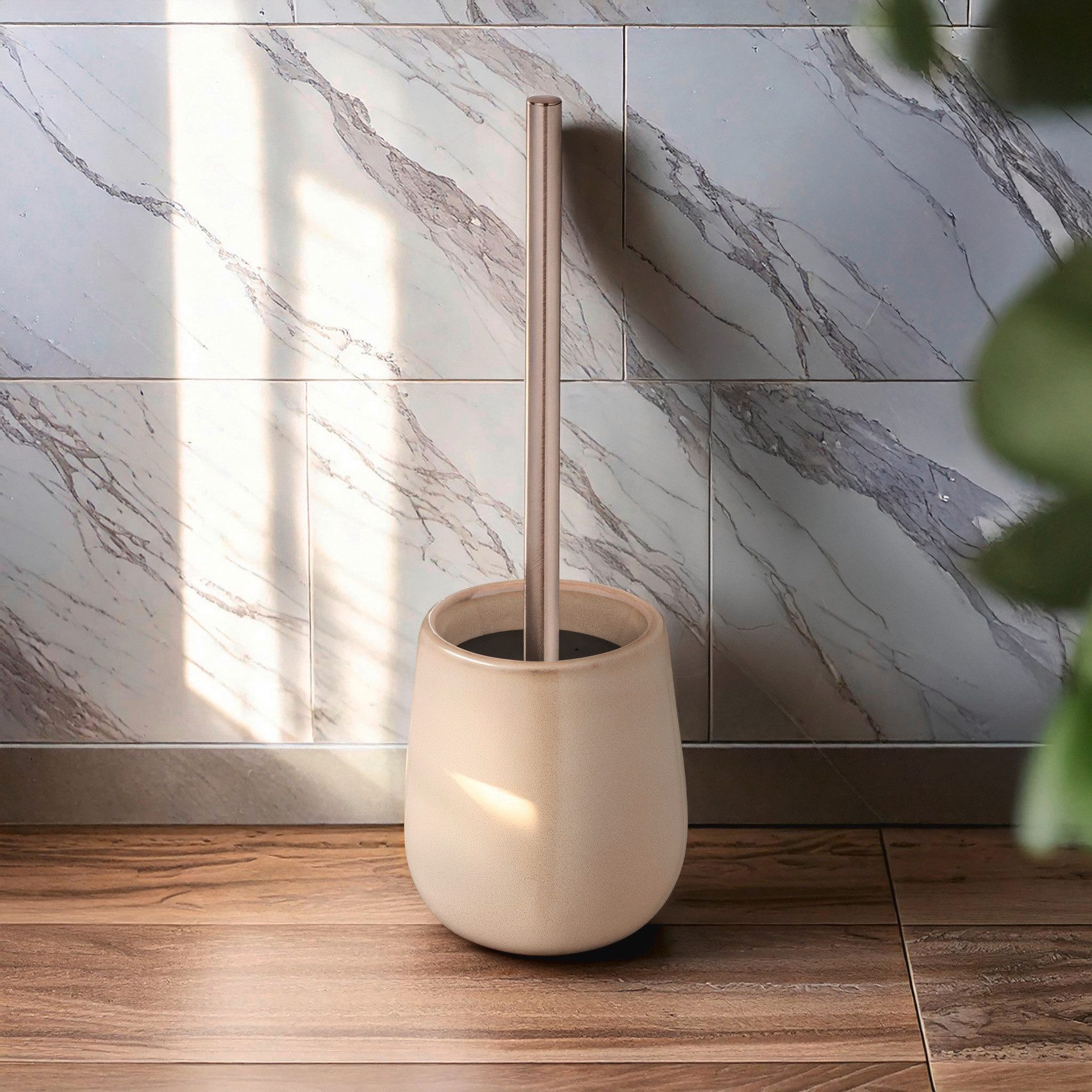 WENKO WC-Garnitur Sirmione, Keramik, individuelle Glasur, Toilettenbürste m günstig online kaufen