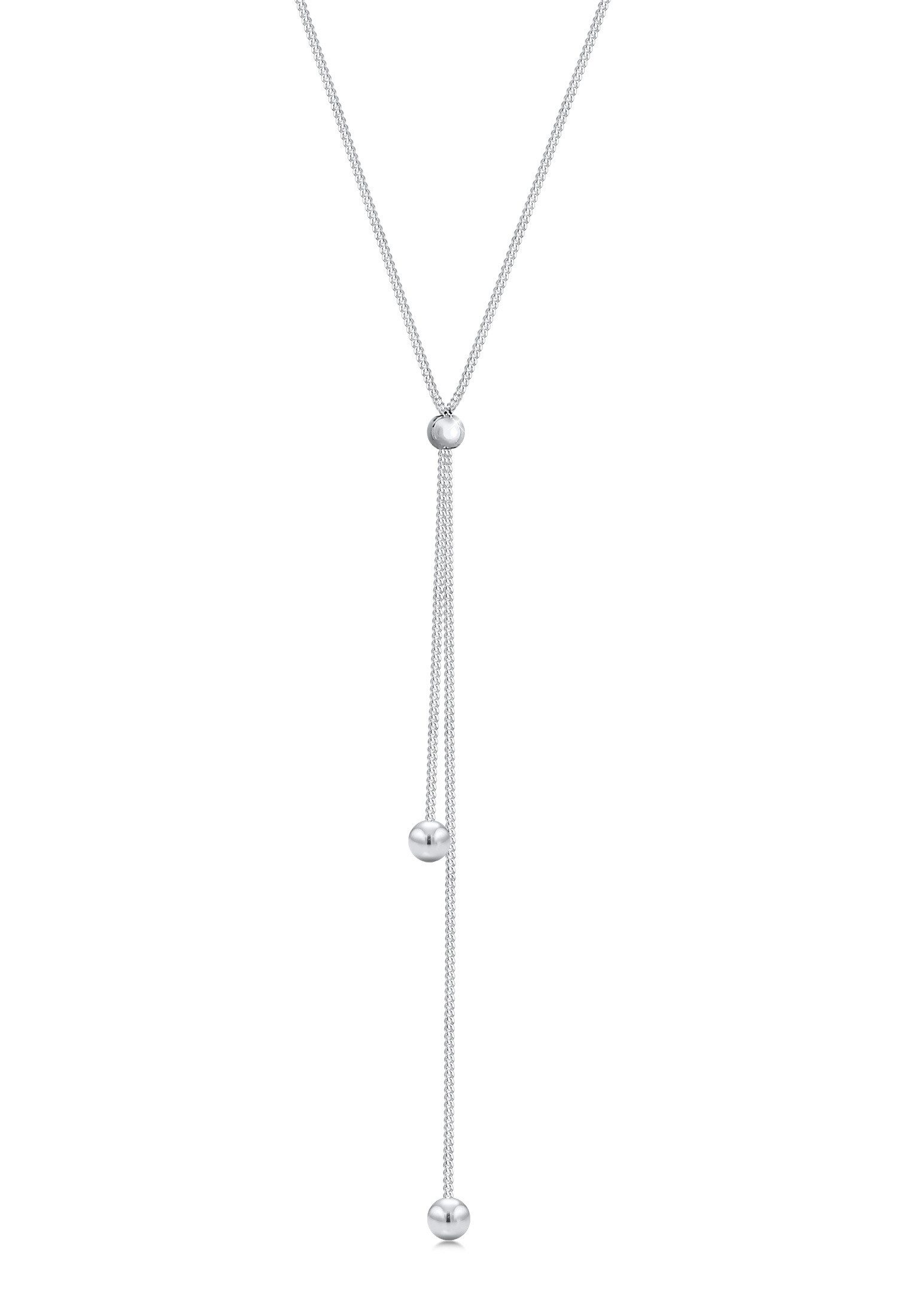 Elli Collierkettchen Y-Kette Kugel Ball 925 Sterling Silber