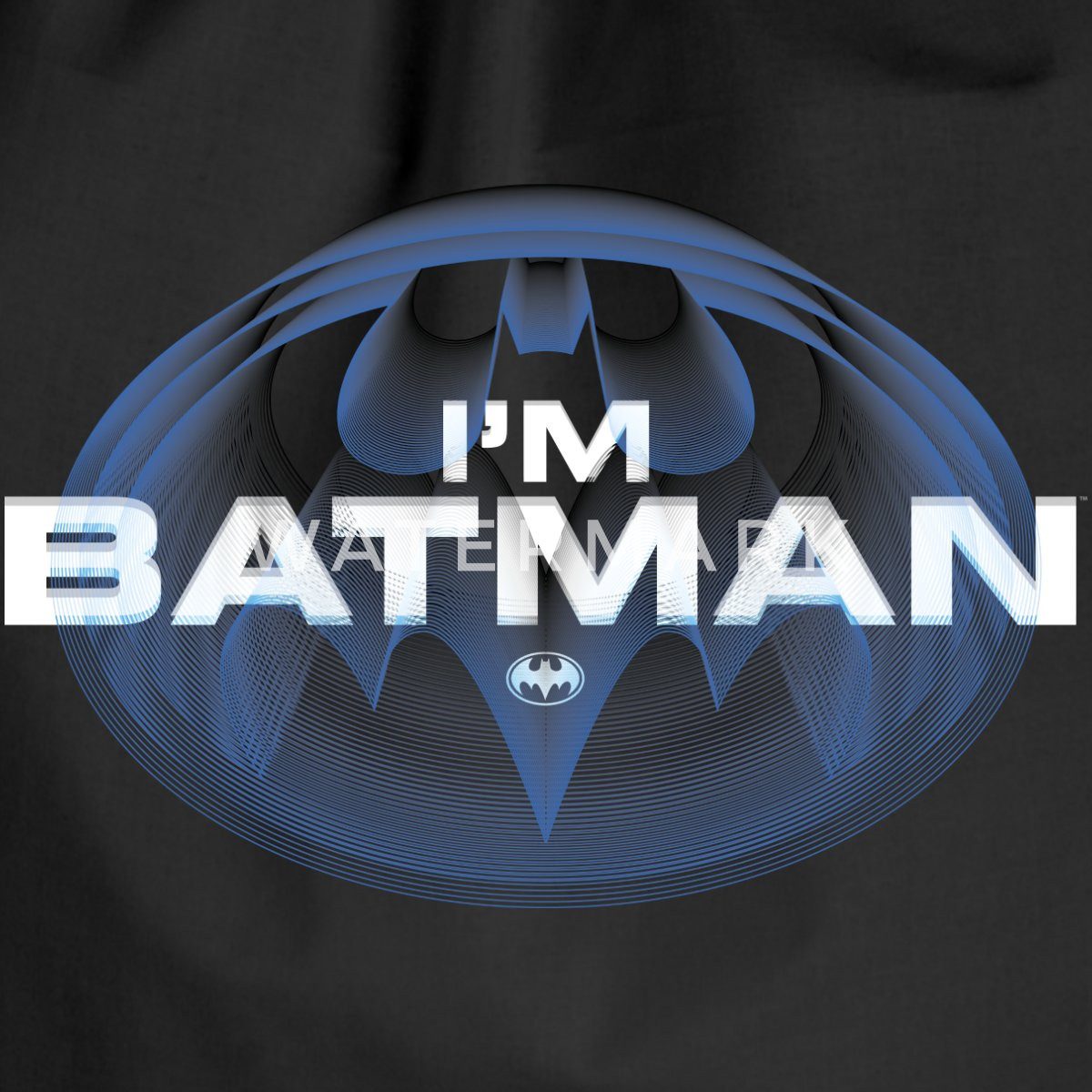 Spreadshirt Turnbeutel The Flash I'm Batman Blaues Logo Turnbeutel (1-tlg)