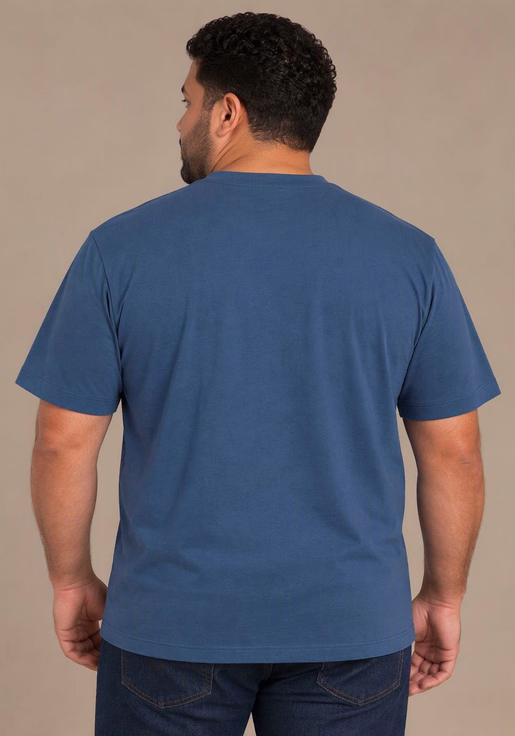 Man's World Plus Rundhalsshirt auch in Grosse Größen bis Gr. 7XL Ärmel-Fit regular fit, Kurzarm, casual, für Frühling und Sommer – Bild 2 von 5