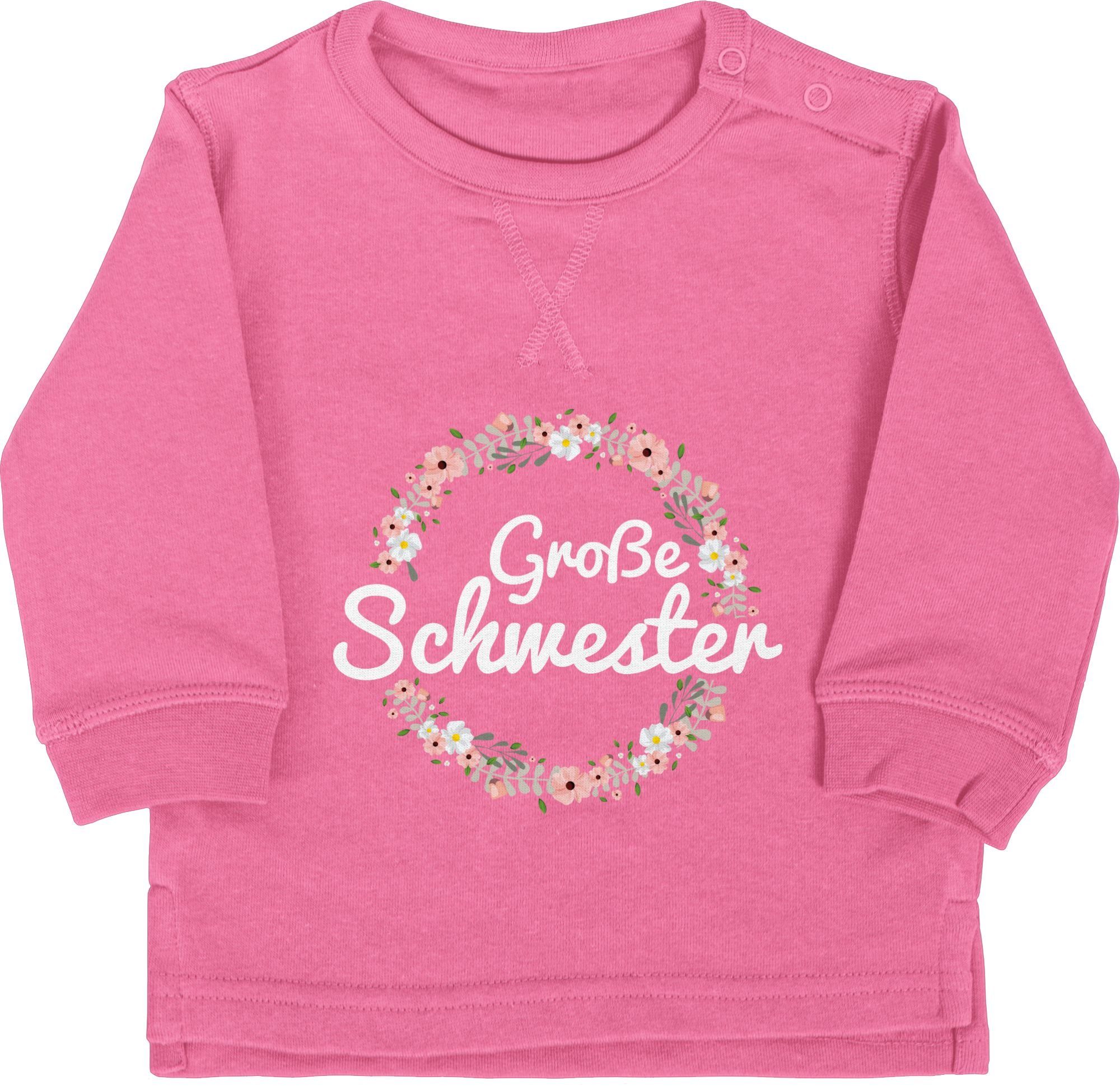 I Große Shirtracer Sweatshirt Große Pink Schwester Schwester 2 Geschenk