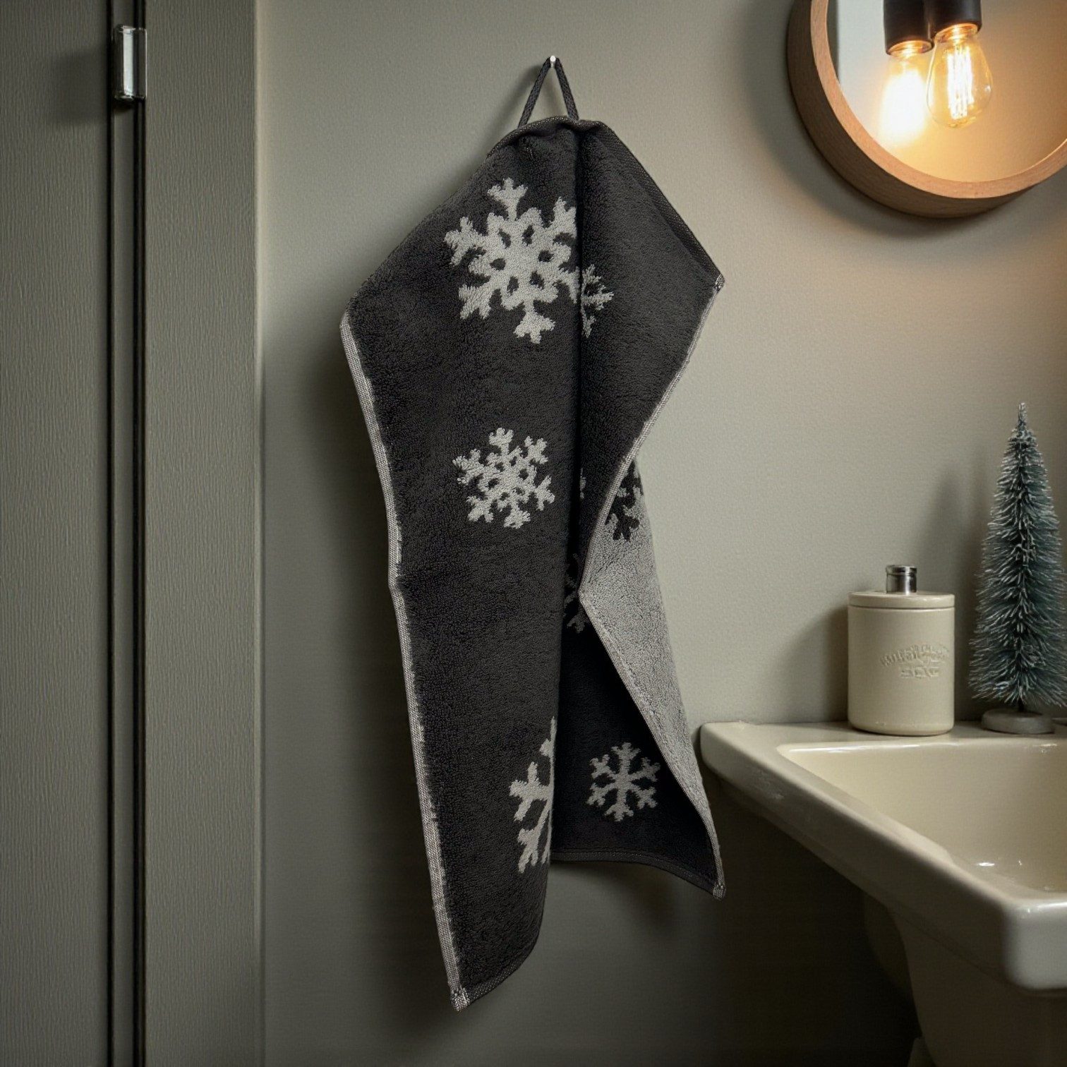 Cawö Home Handtücher WINTER EDITION Schneekristalle günstig online kaufen