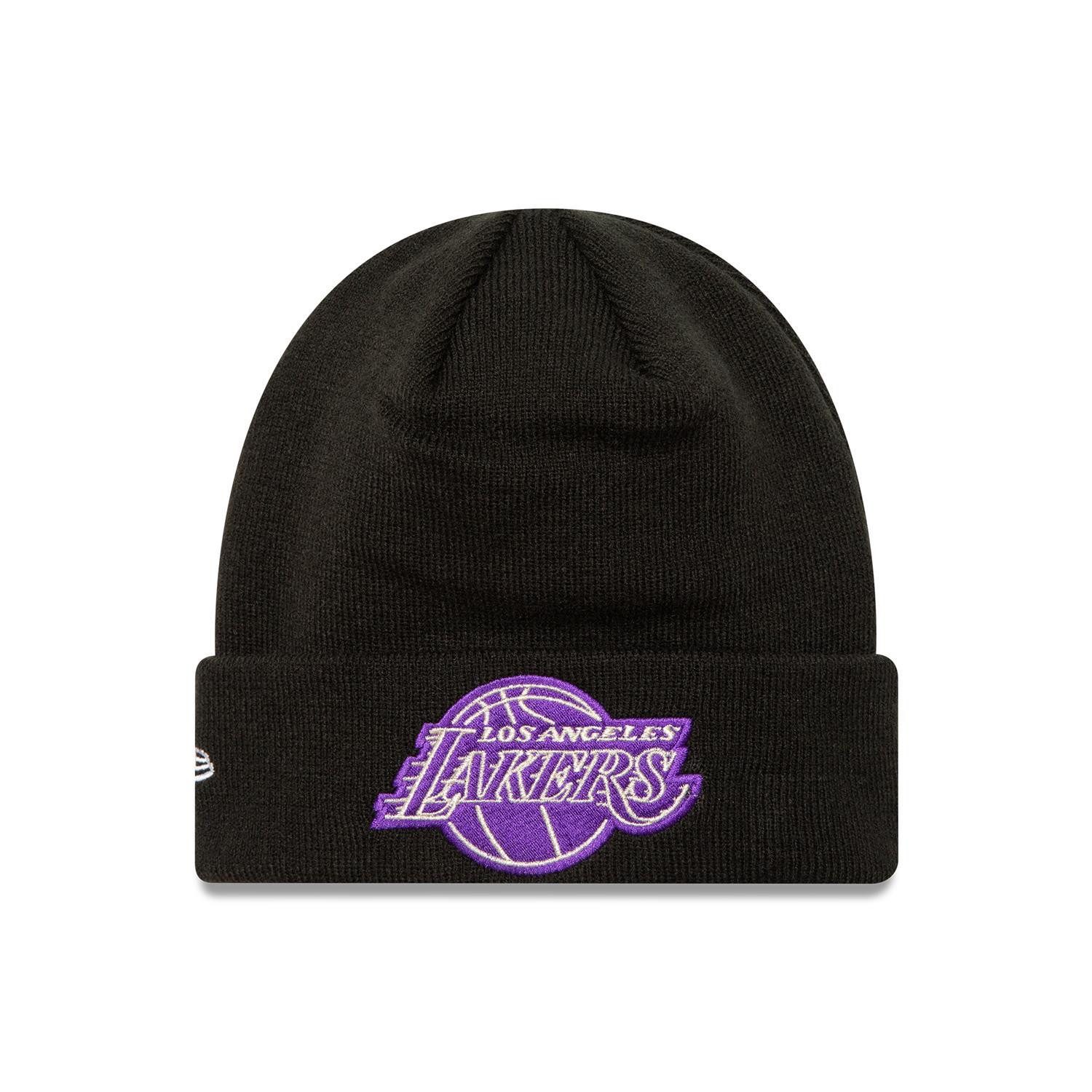 New Era Strickmütze Mütze New EraNBA Metallic LA Lakers doppelt gelegter Umschlag