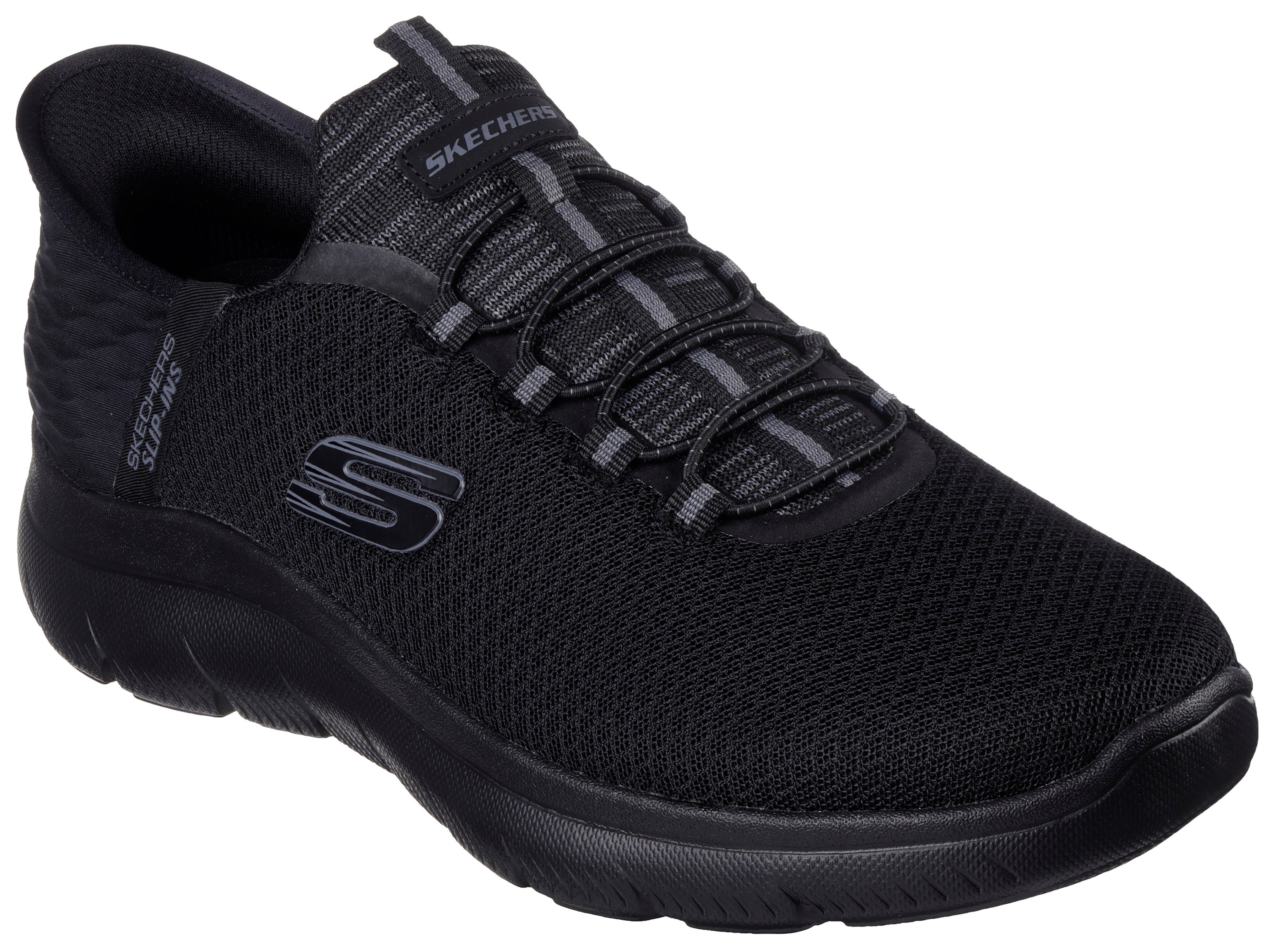 RANGE veganer Slip-On Verarbeitung black/black SUMMITS-HIGH Skechers in Sneaker