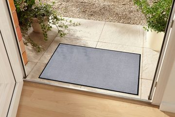 Fußmatte CLEAN 60x40cm hellgrau, riess-ambiente, rechteckig, Höhe: 10 mm, Fußabtreter · strapazierfähig · modern · Schmutzfangmatte