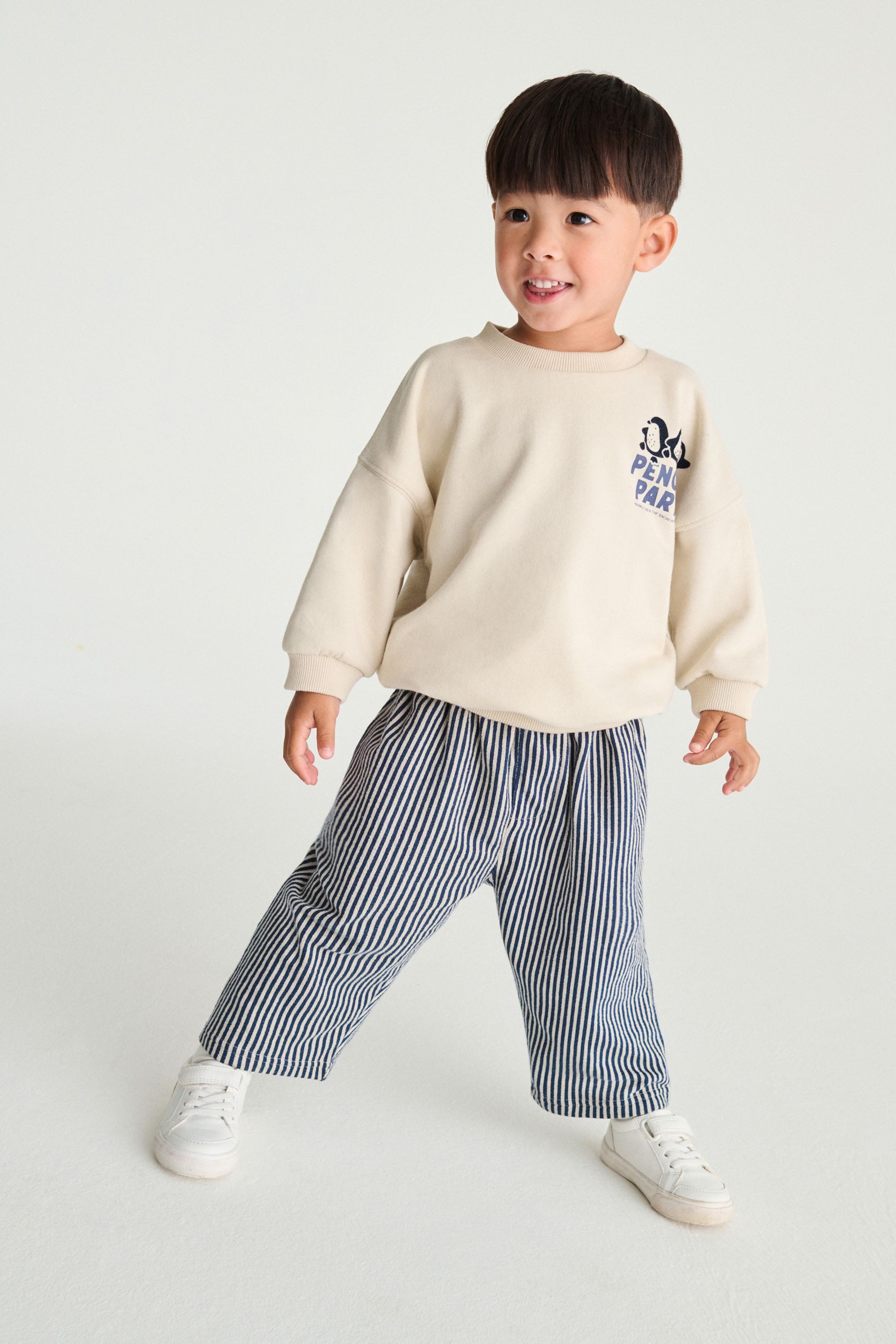 Next Sweatanzug Gemusterte Jogginghose und Sweatshirt günstig online kaufen