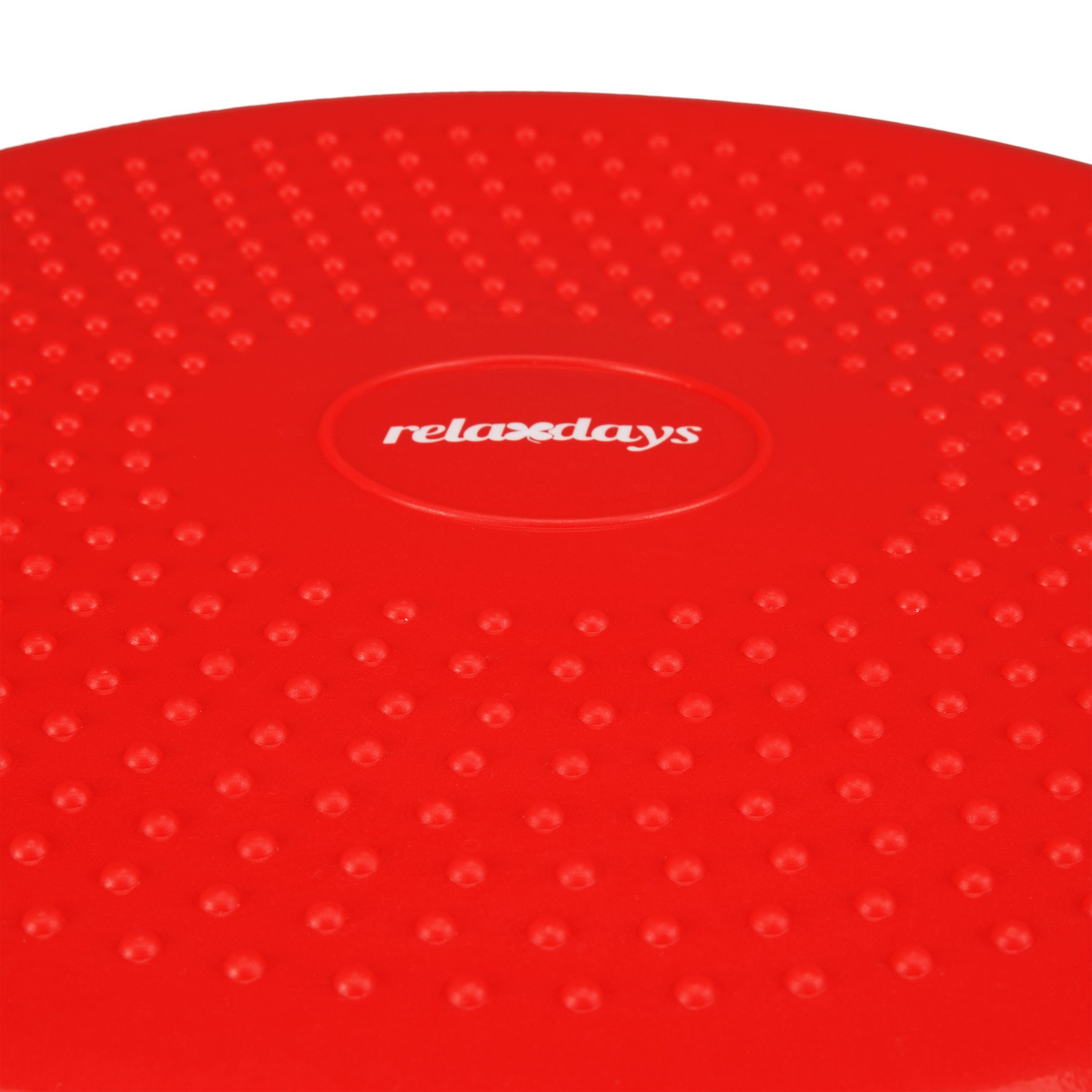 relaxdays Ballsitzkissen 9 x Balance Kissen rot mit Luftpumpe